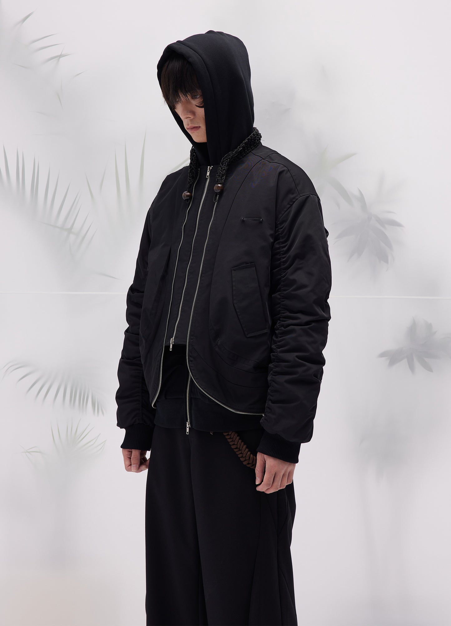 Pleated Aviator Bomber