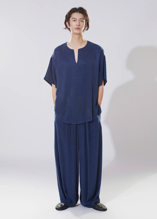 Air Textured Wide Trousers