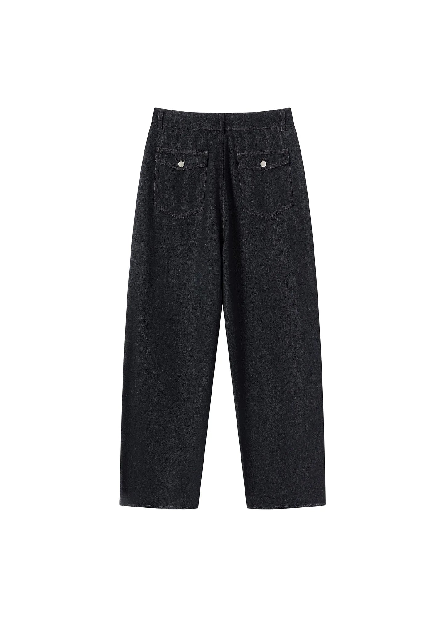 Asymmetric Raw Denim Jeans