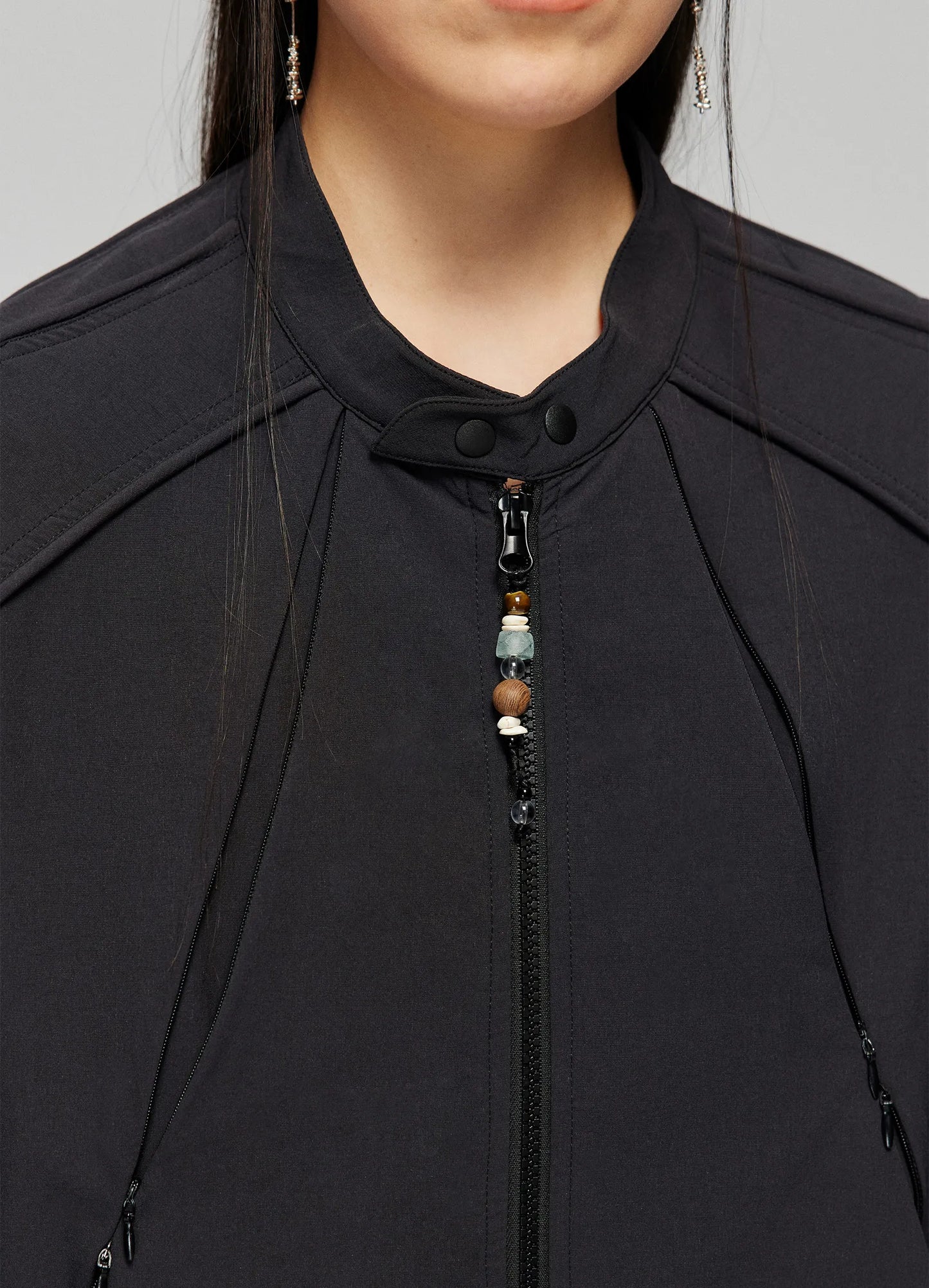 Beaded Biker Jacket