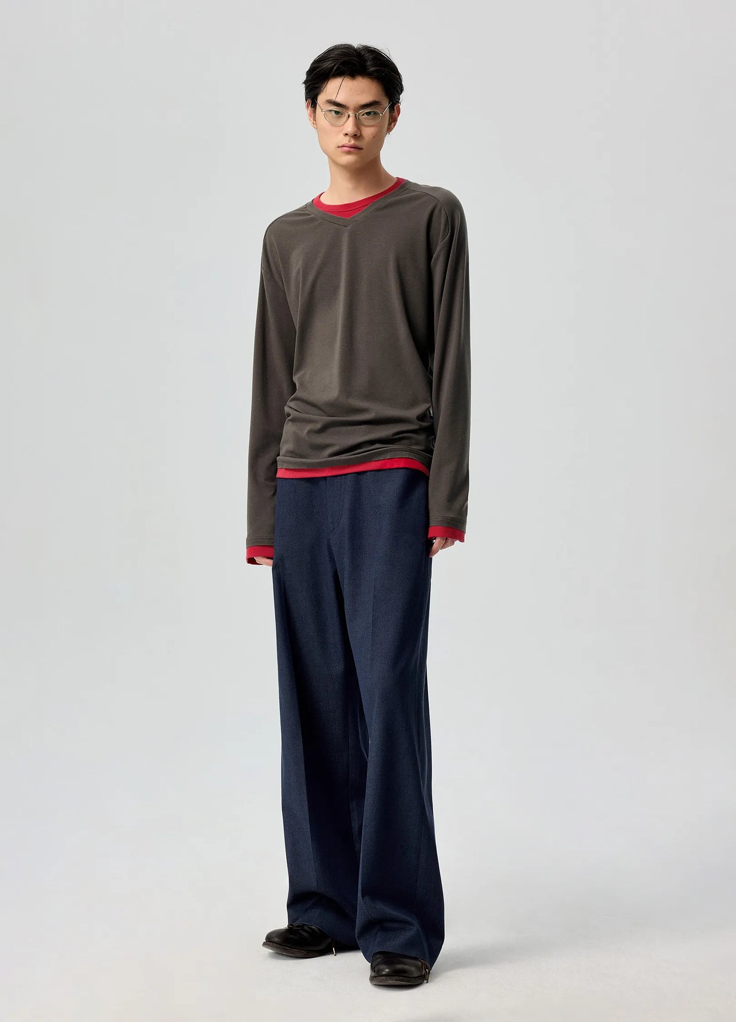 Belted Wool Trousers