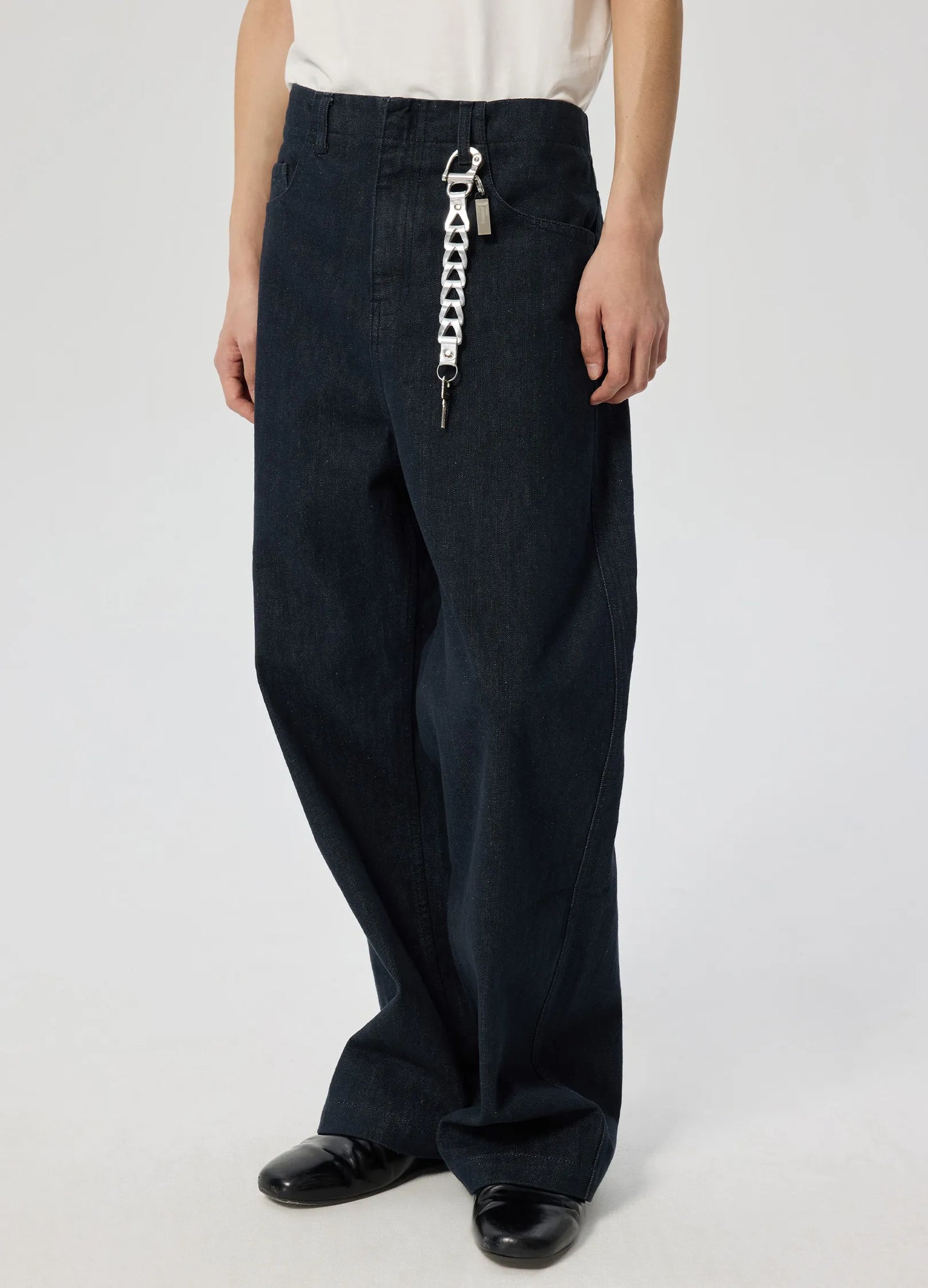 Braided Chrome Keychain