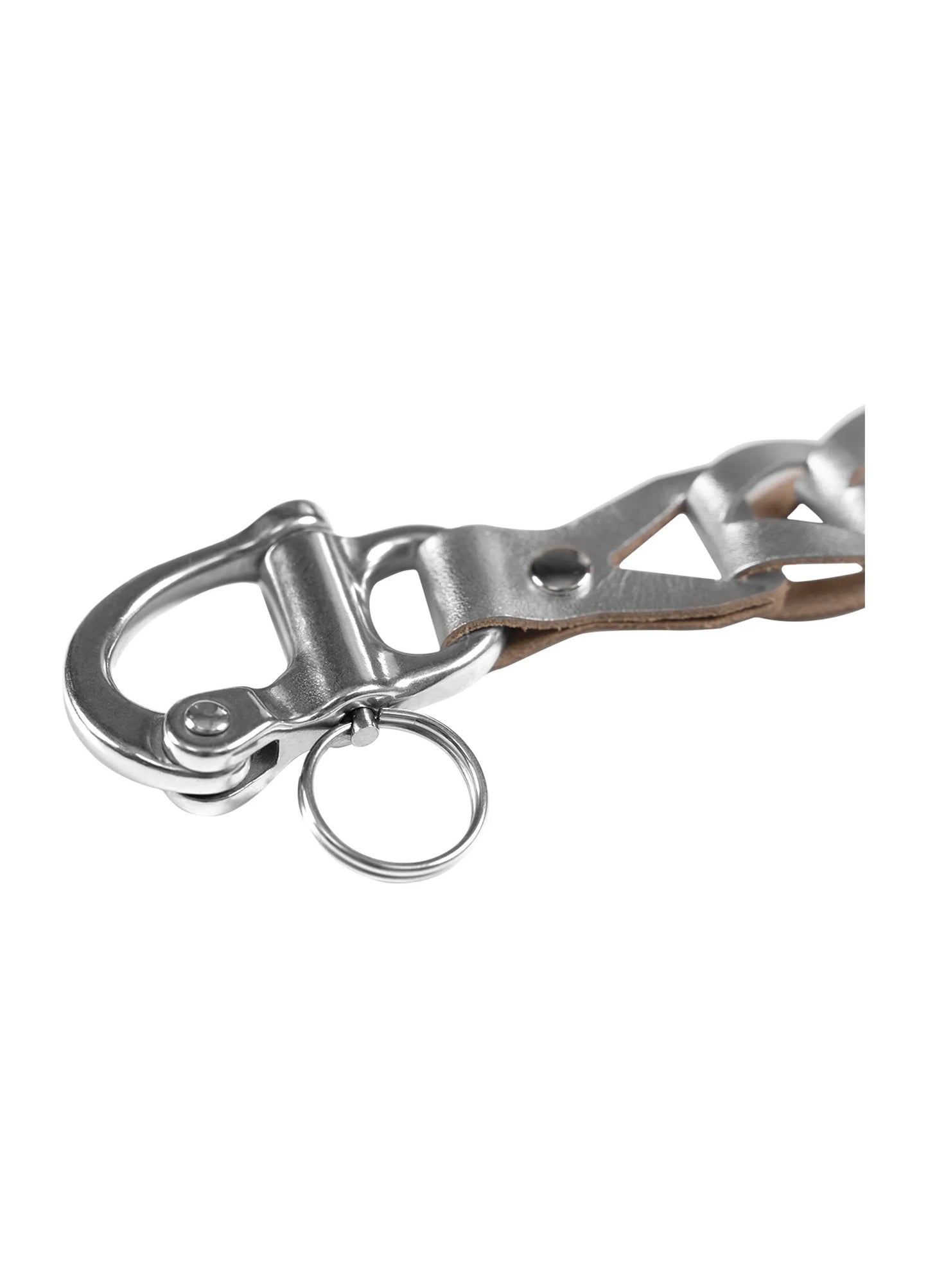 Braided Chrome Keychain