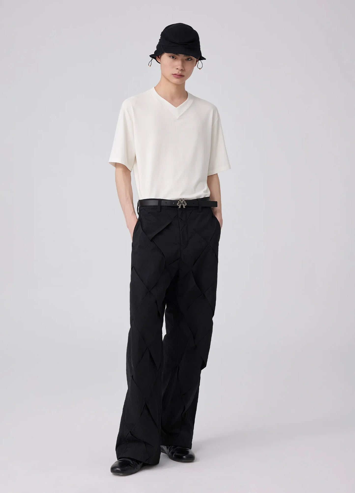 Braided Cotton Trousers