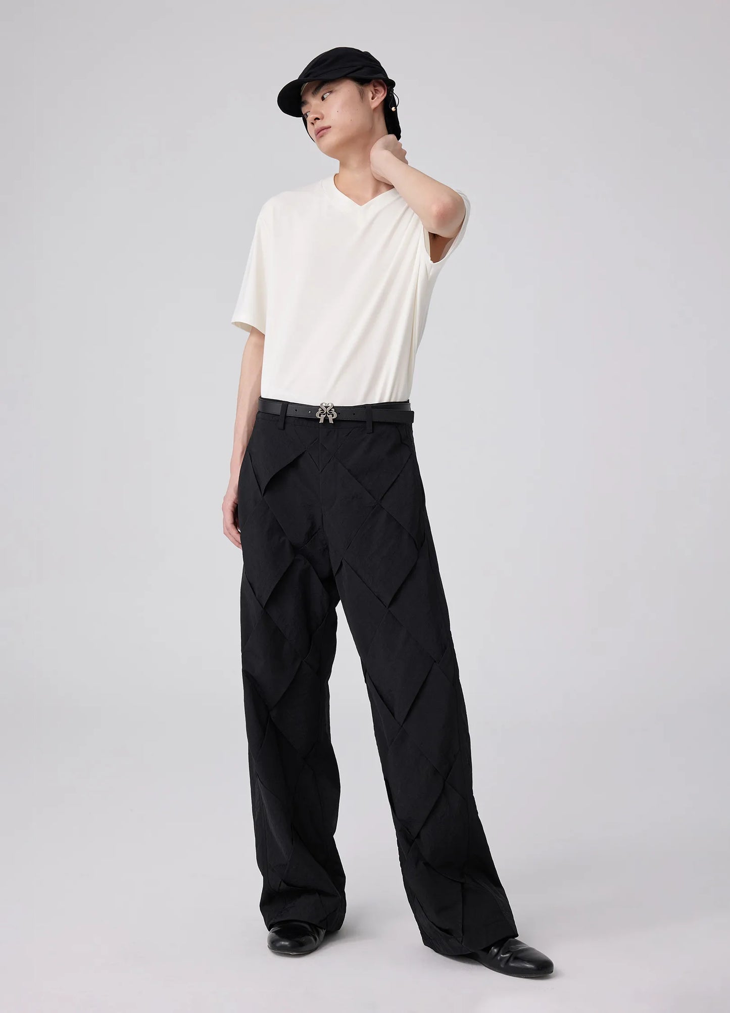Braided Cotton Trousers