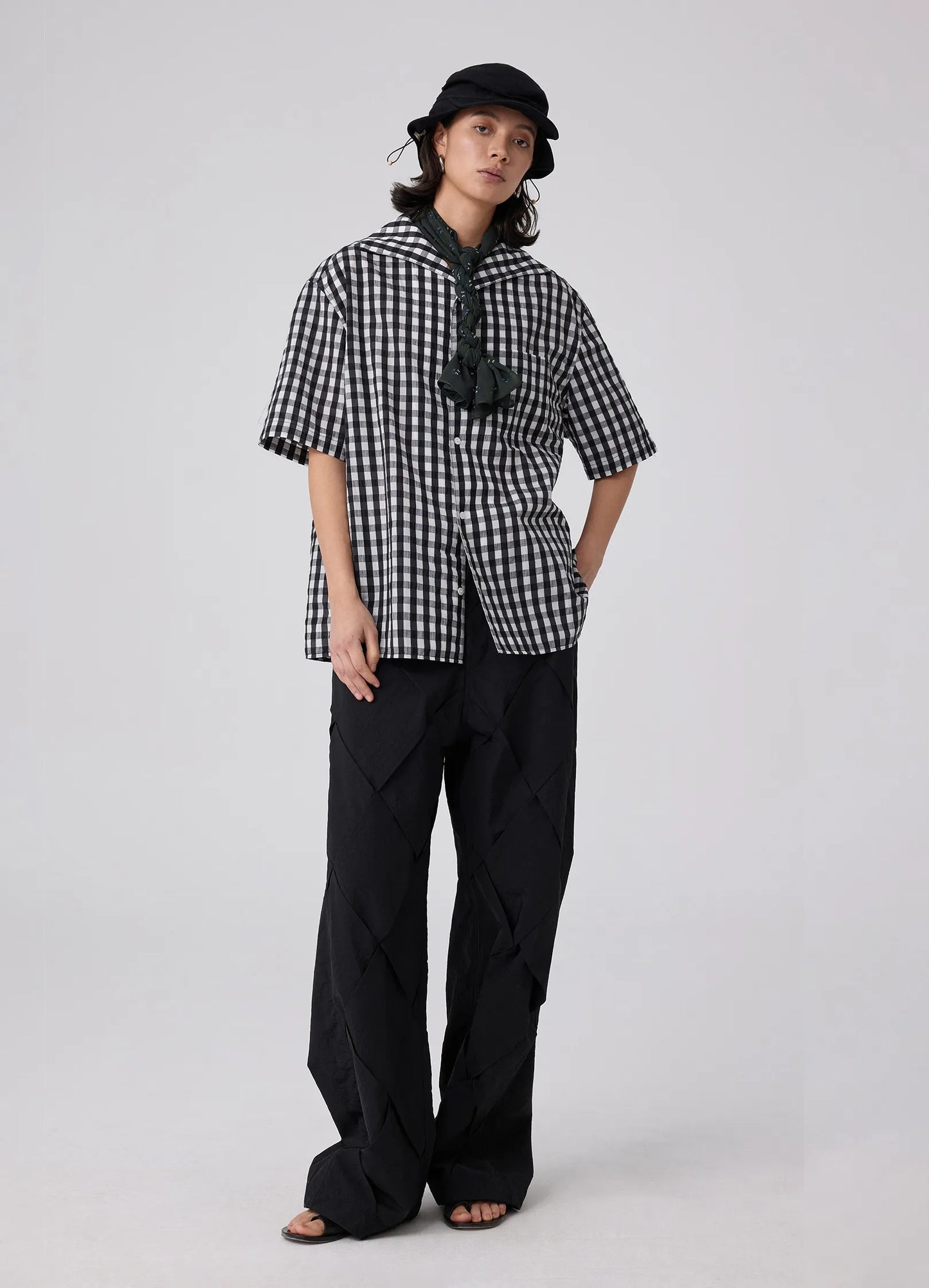 Braided Cotton Trousers