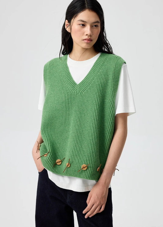 Button Detail Vest