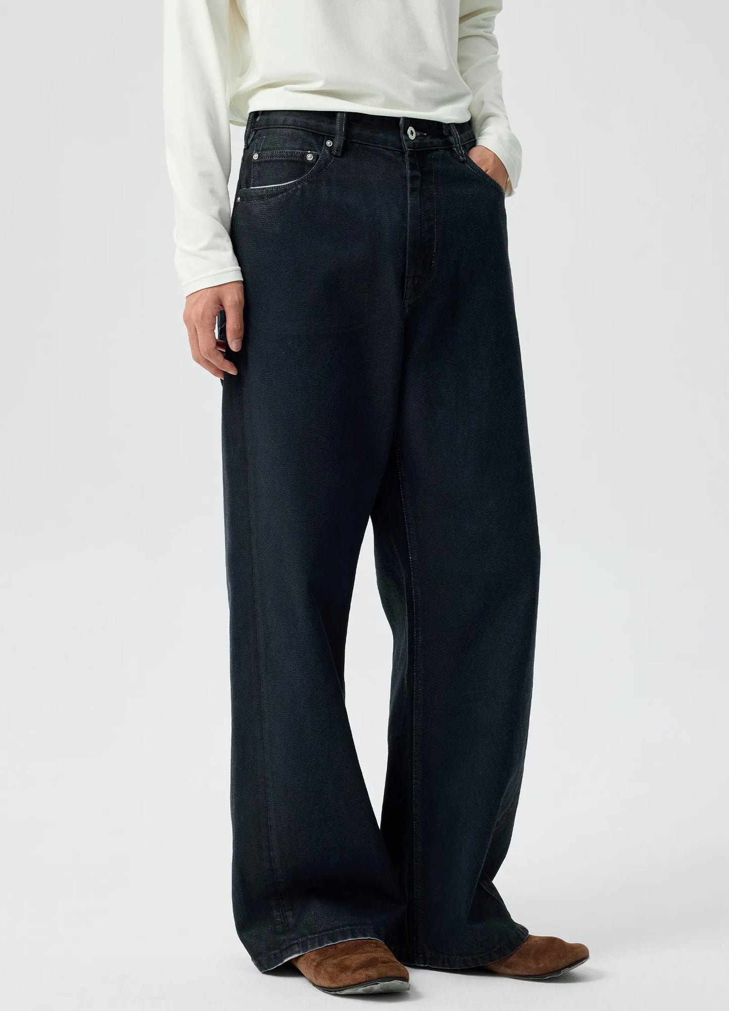Coated Wide Denims