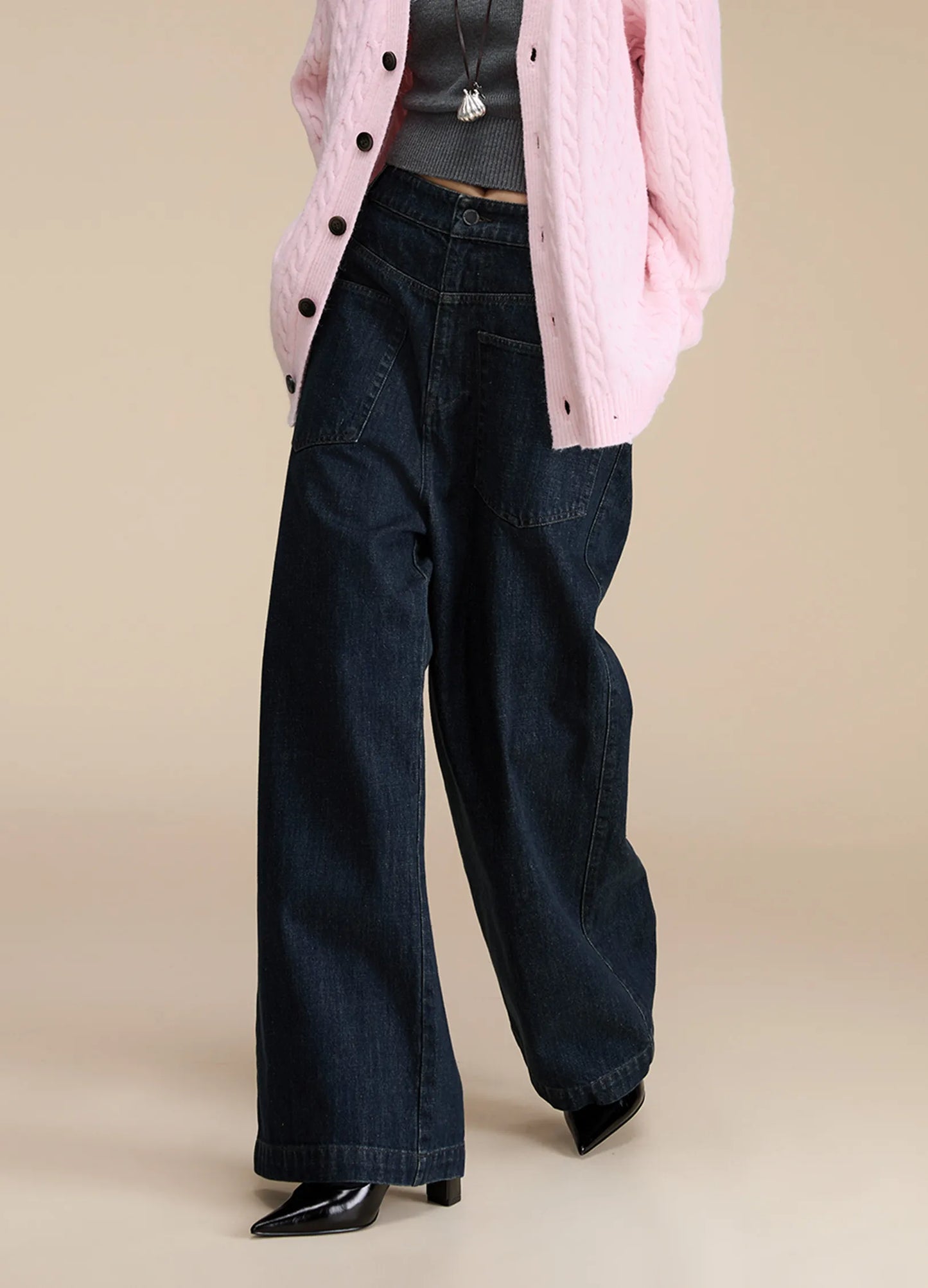 Contrast Pocket Denims