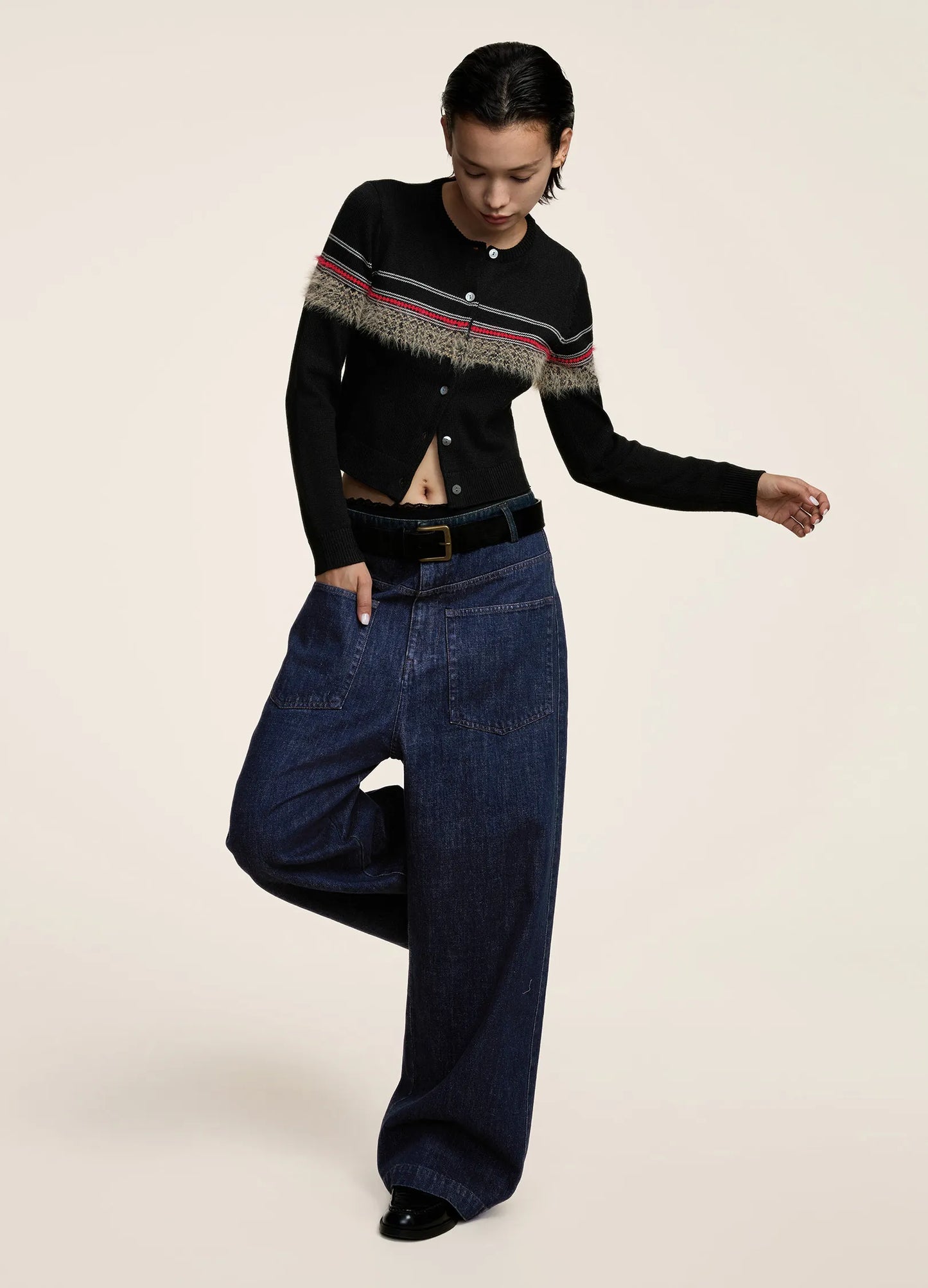 Contrast Pocket Denims