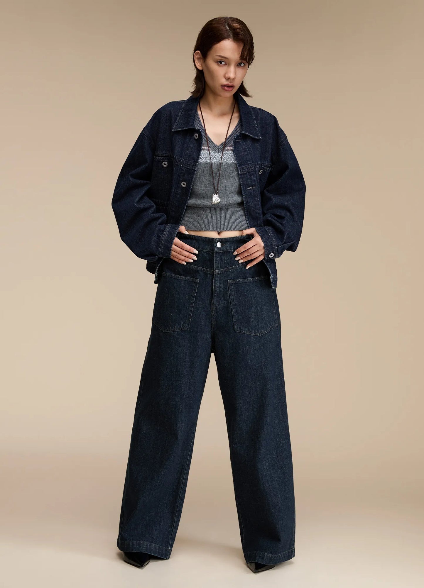 Contrast Pocket Denims