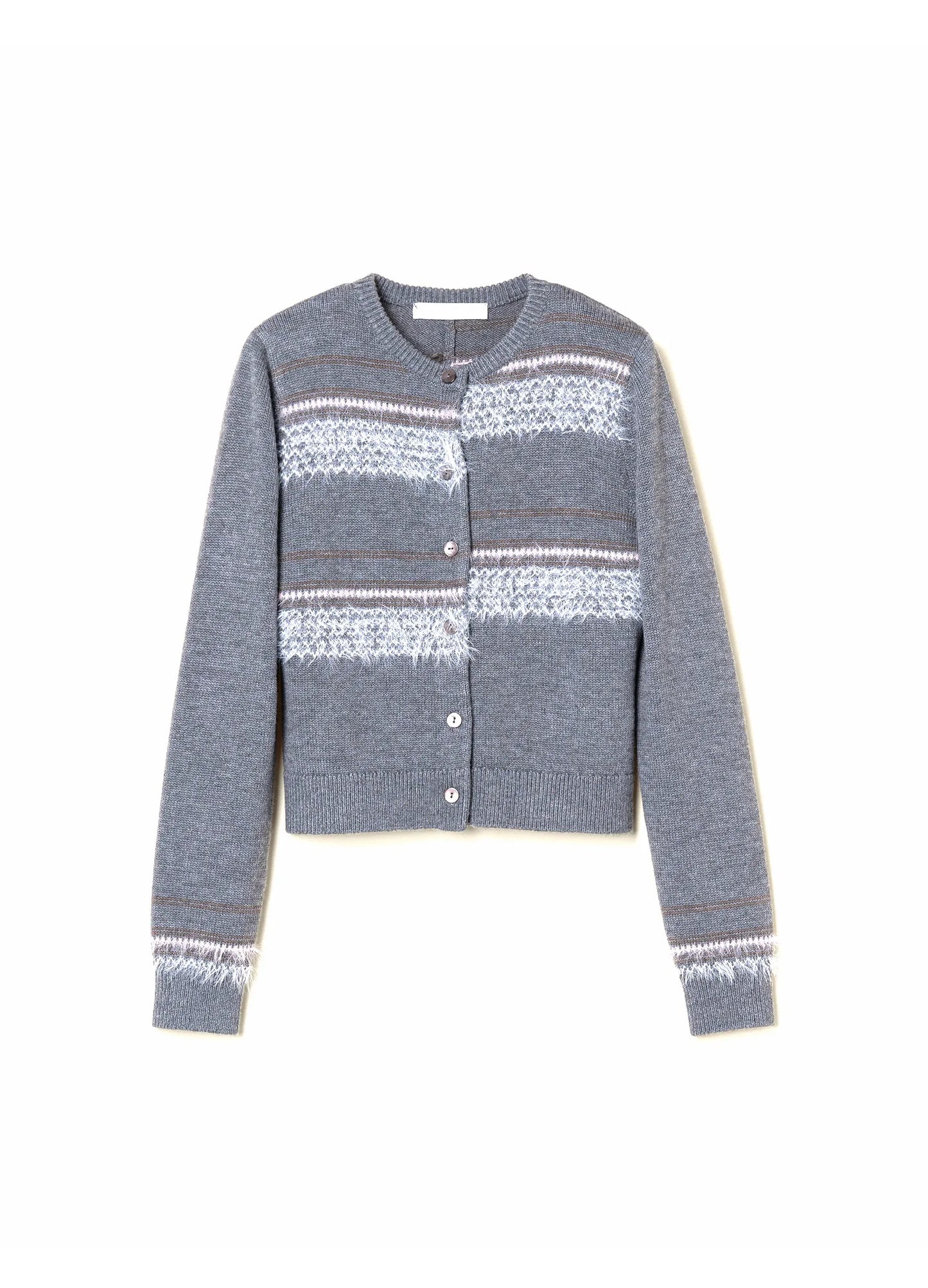 Contrast Ribbed Cardigan