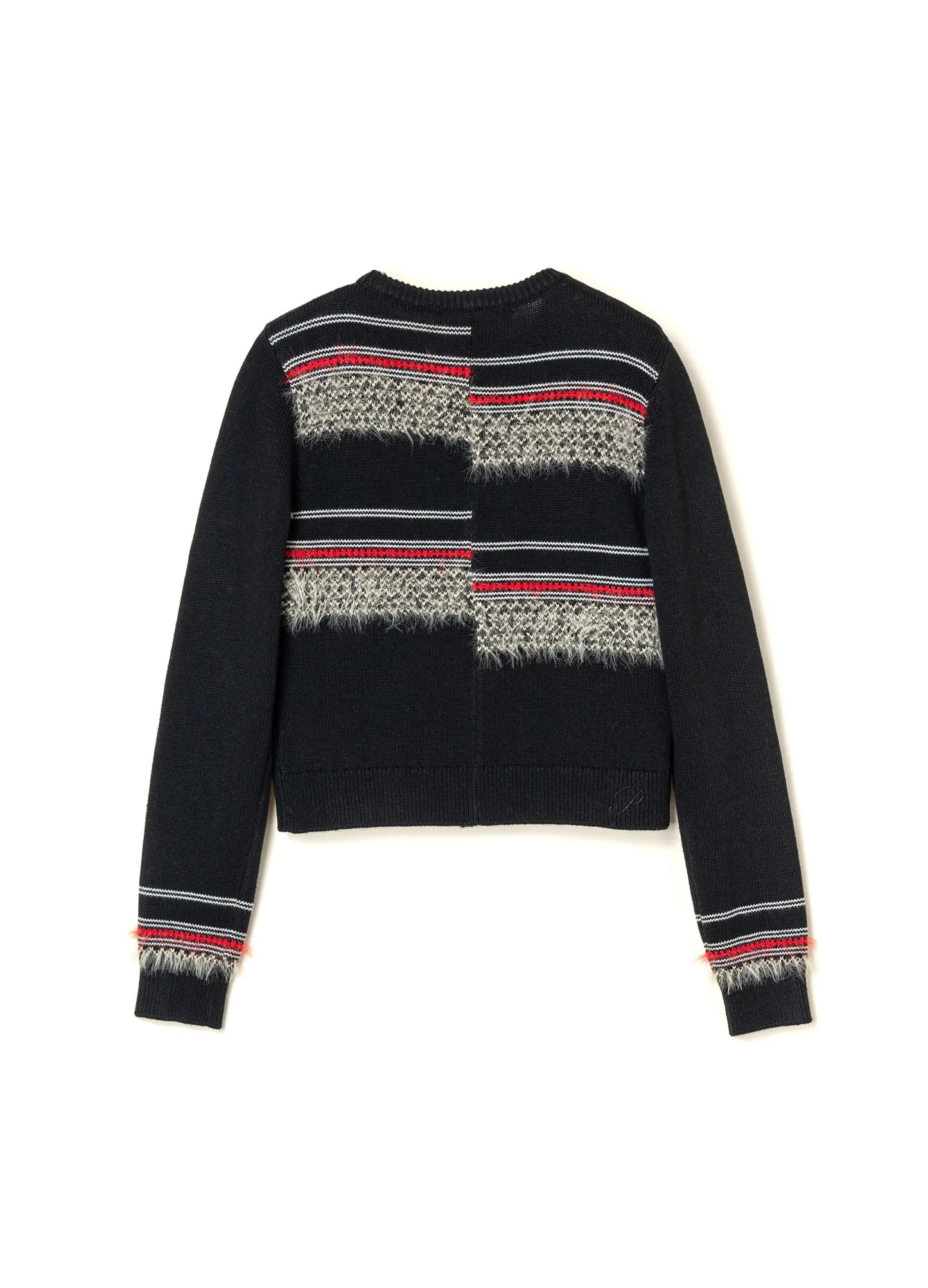 Contrast Ribbed Cardigan