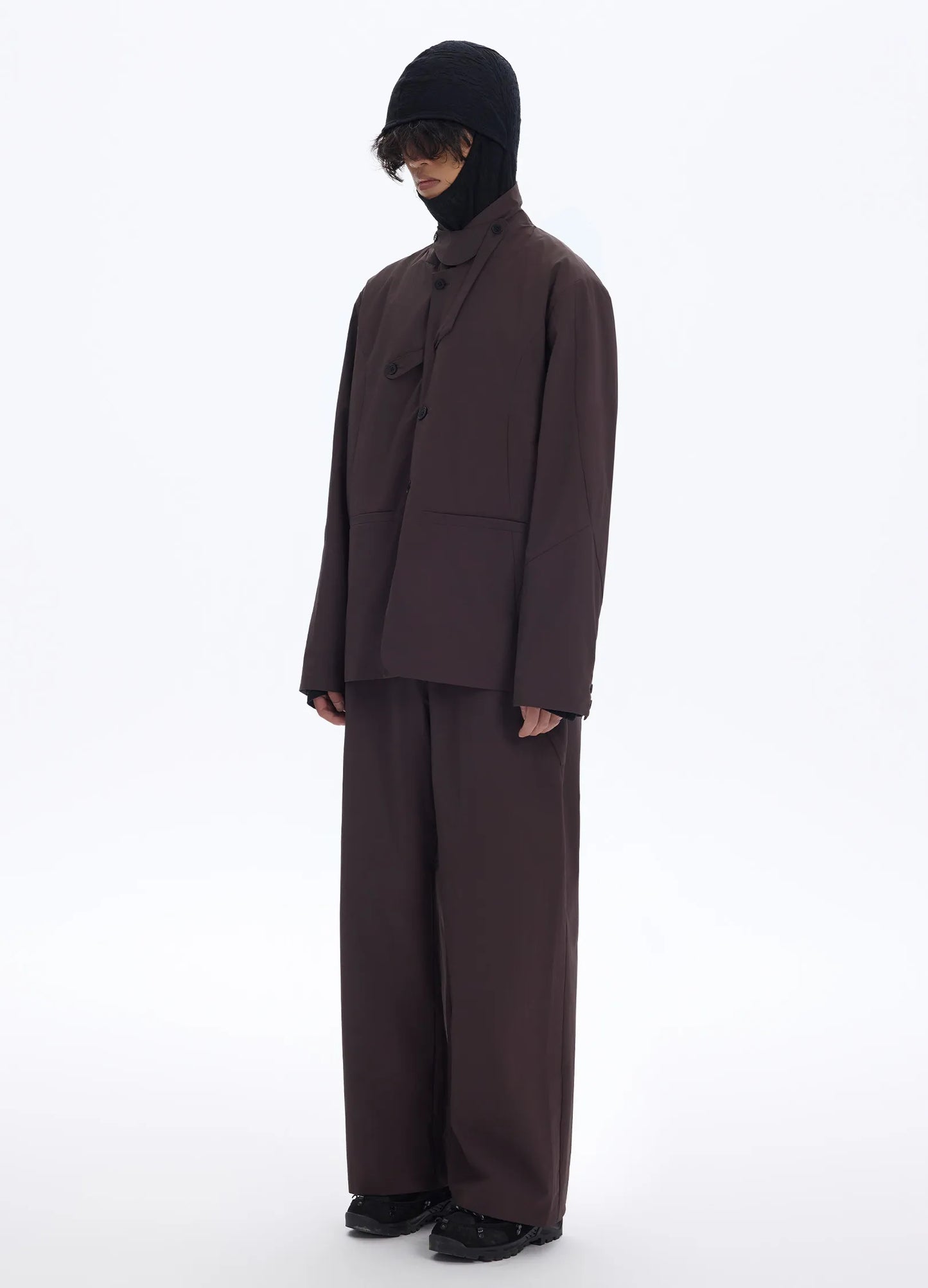 Cross Zip Wide Trousers