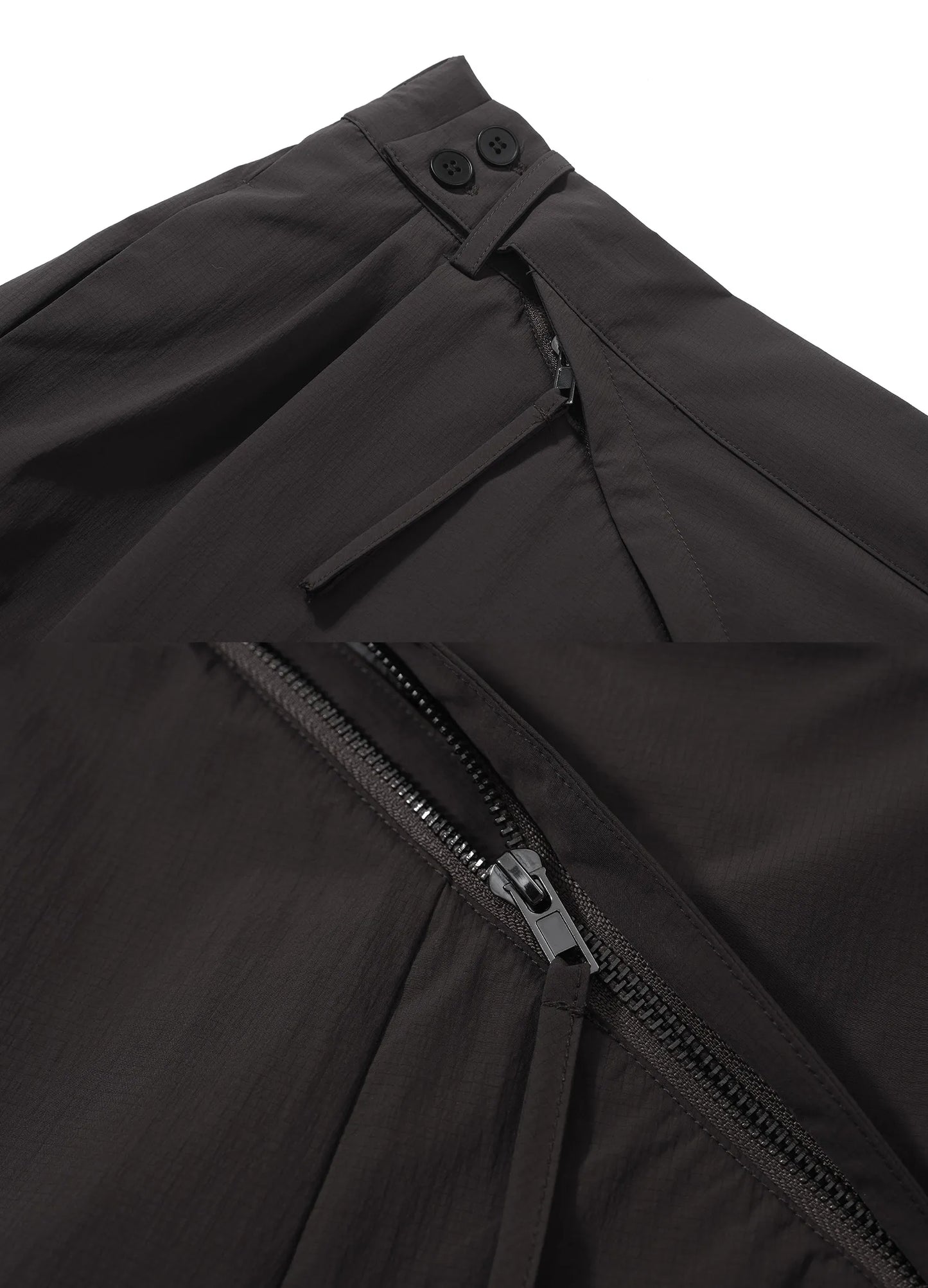 Cross Zip Wide Trousers