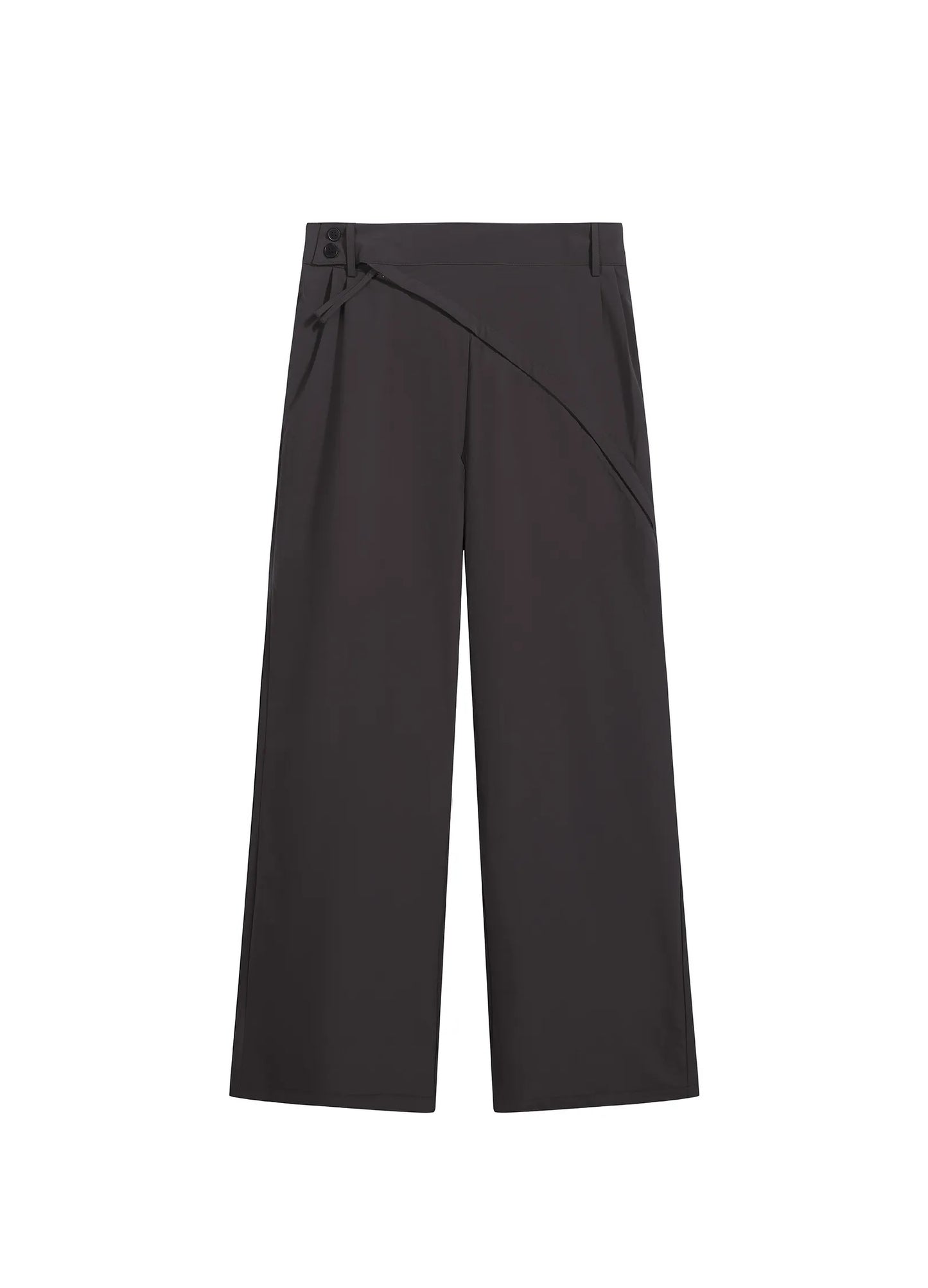 Cross Zip Wide Trousers