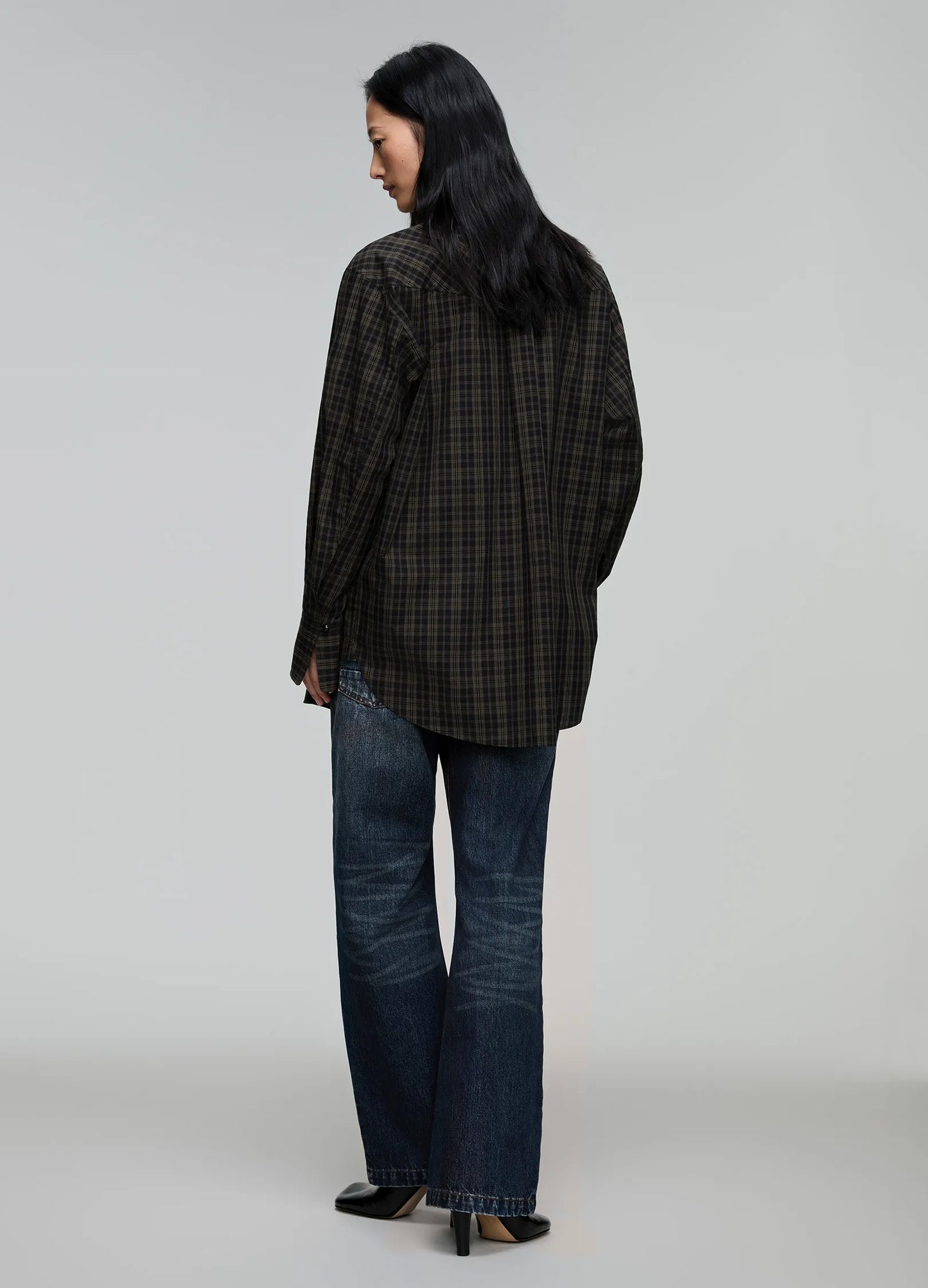 Curved Lapel Shirt