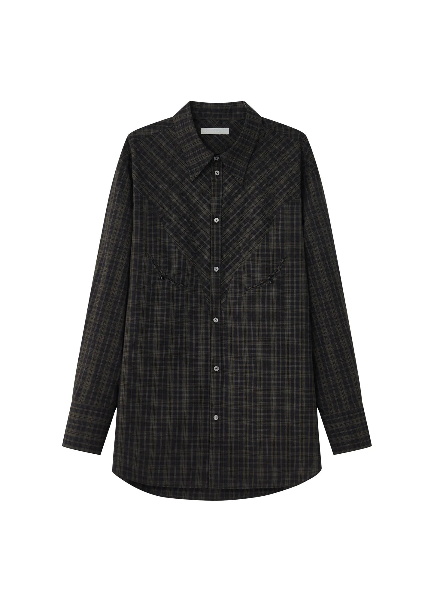 Curved Lapel Shirt