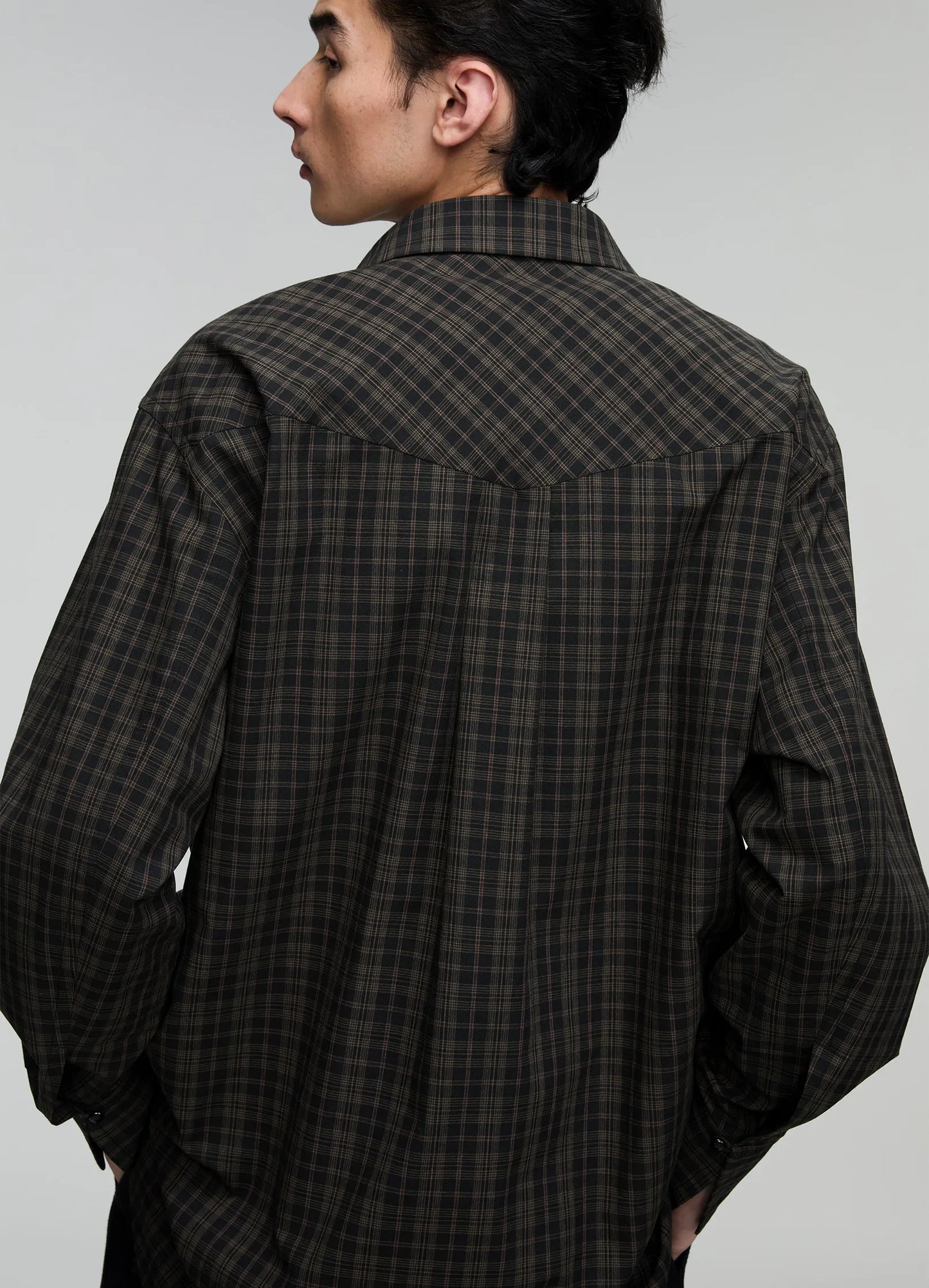 Curved Lapel Shirt