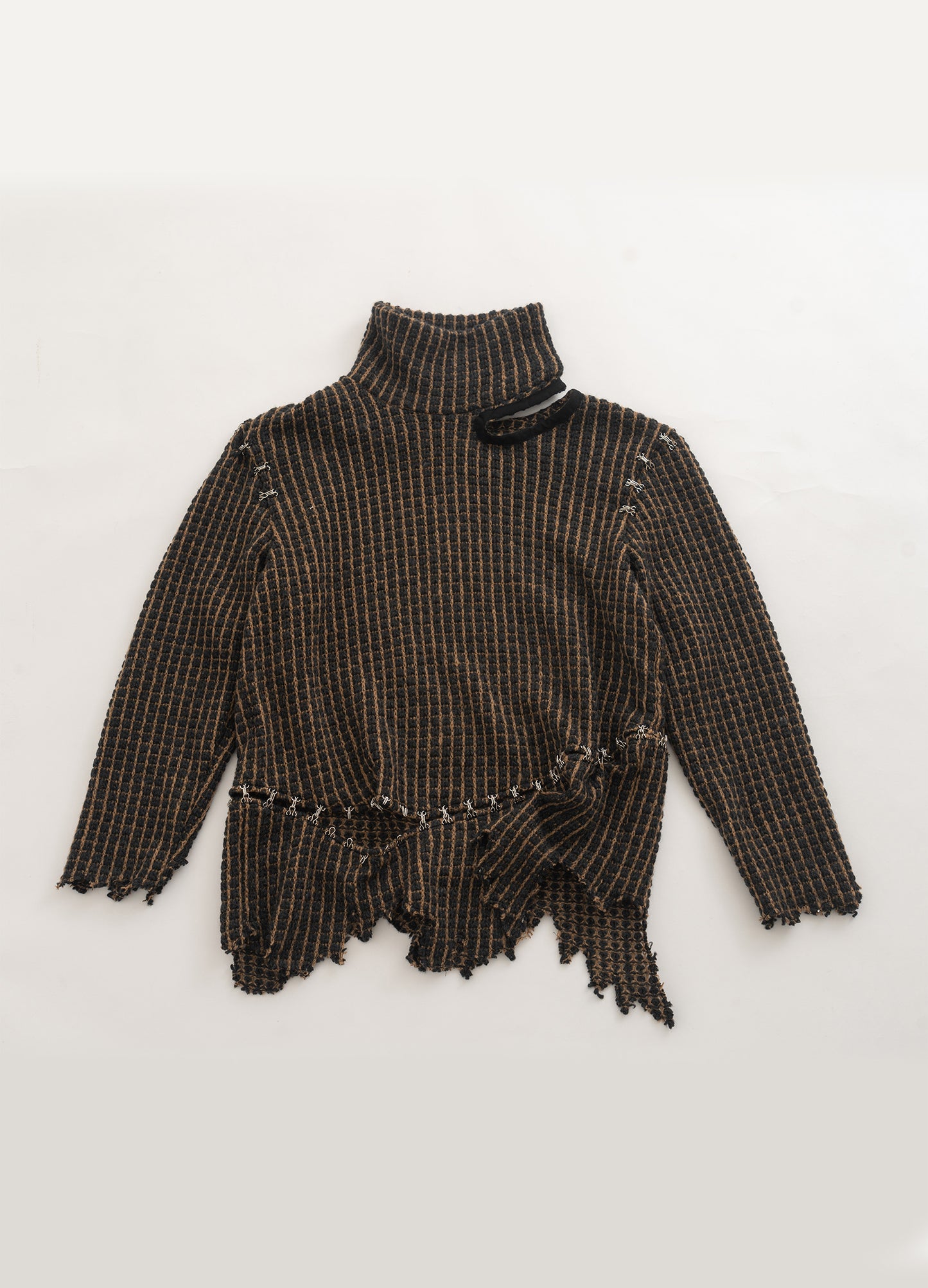 Distressed Turtleneck