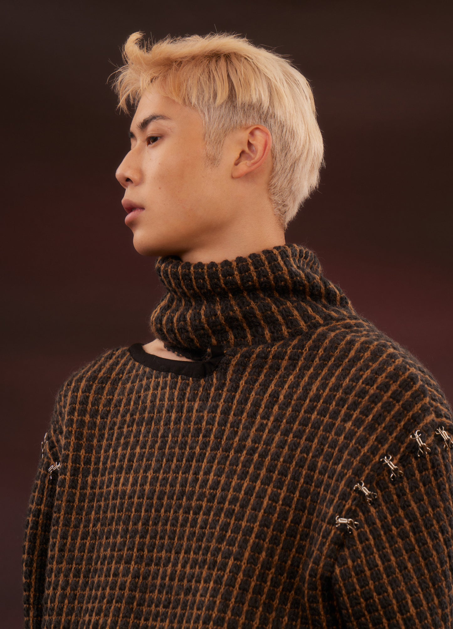 Distressed Turtleneck