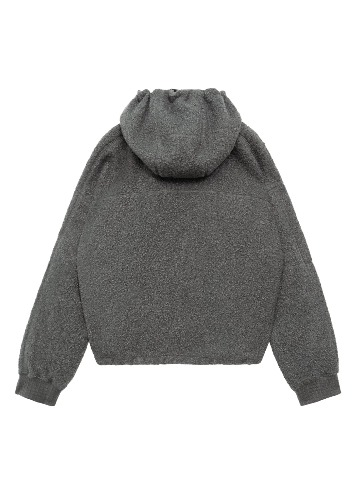 Double Zip Fleece Hooded Jacket
