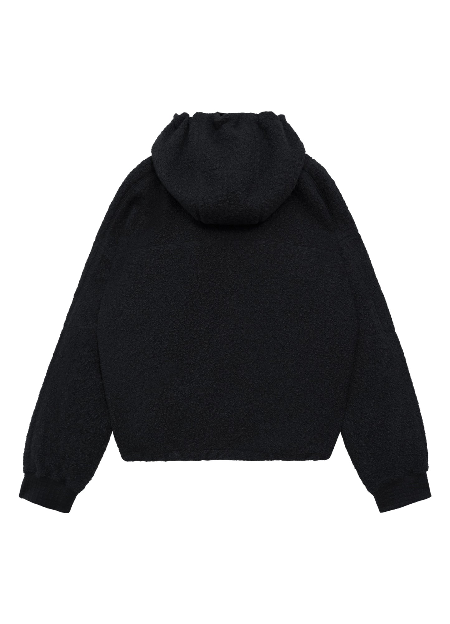 Double Zip Fleece Hooded Jacket