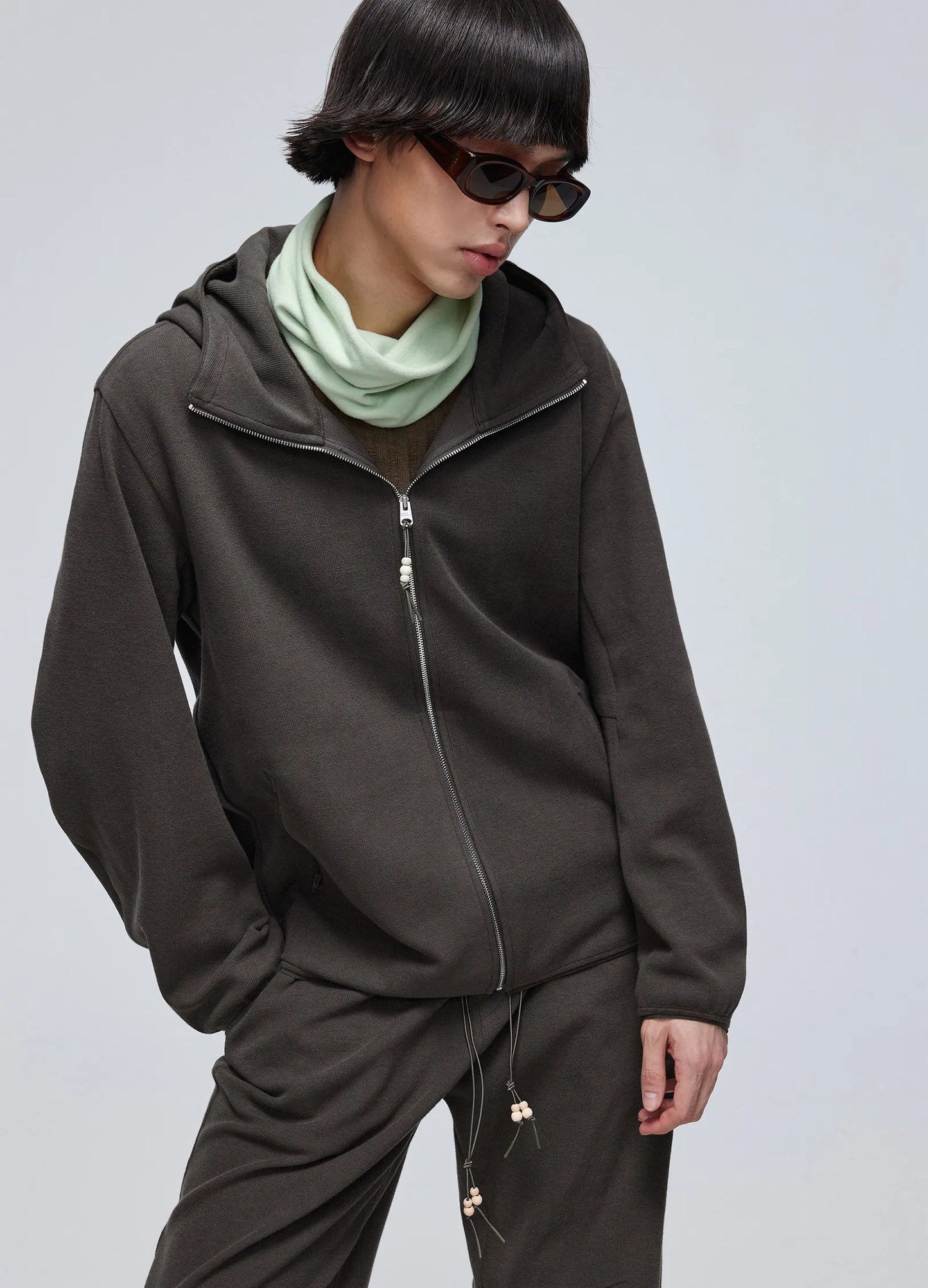 Darted Full-zip