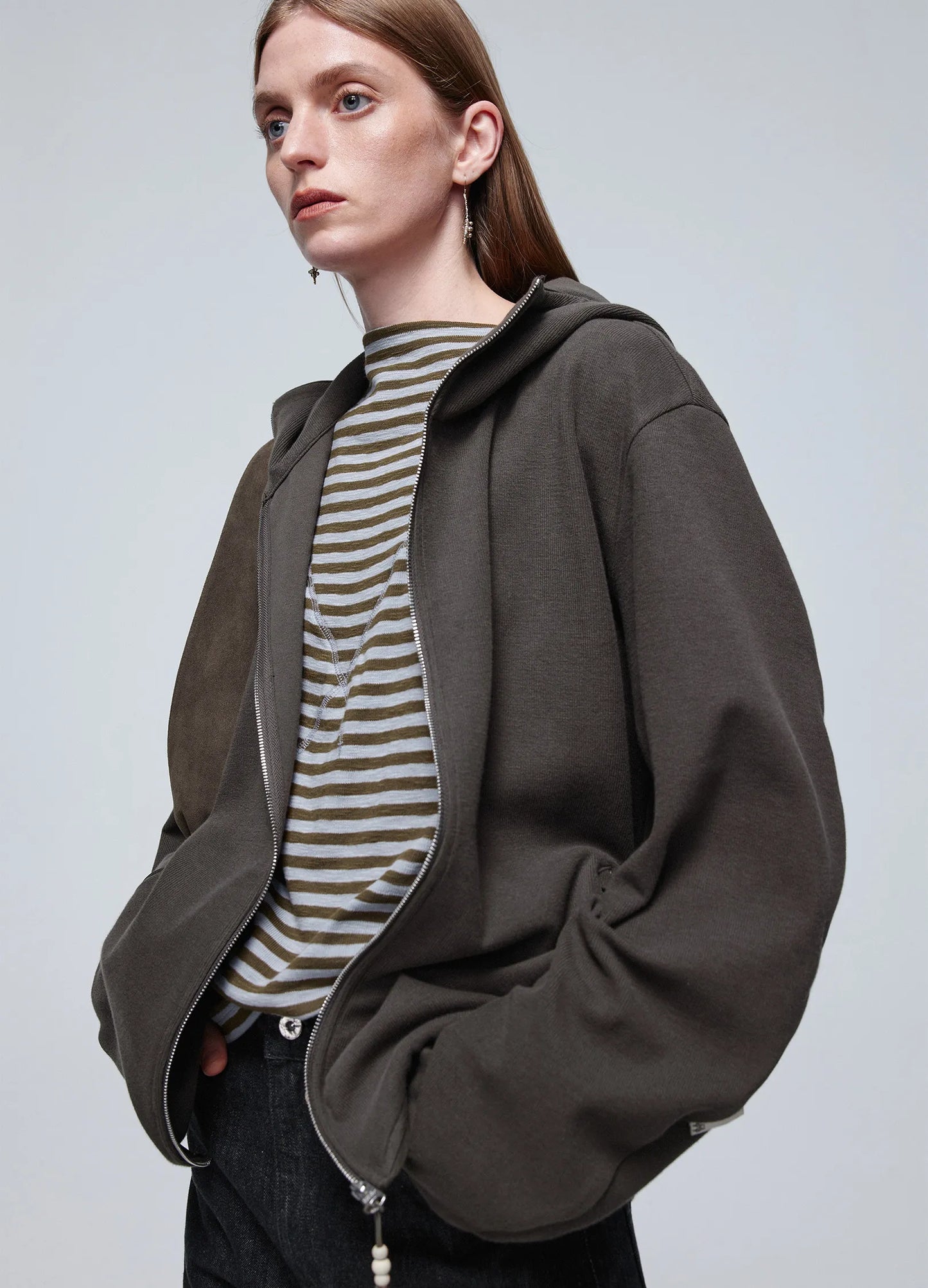 Darted Full-zip