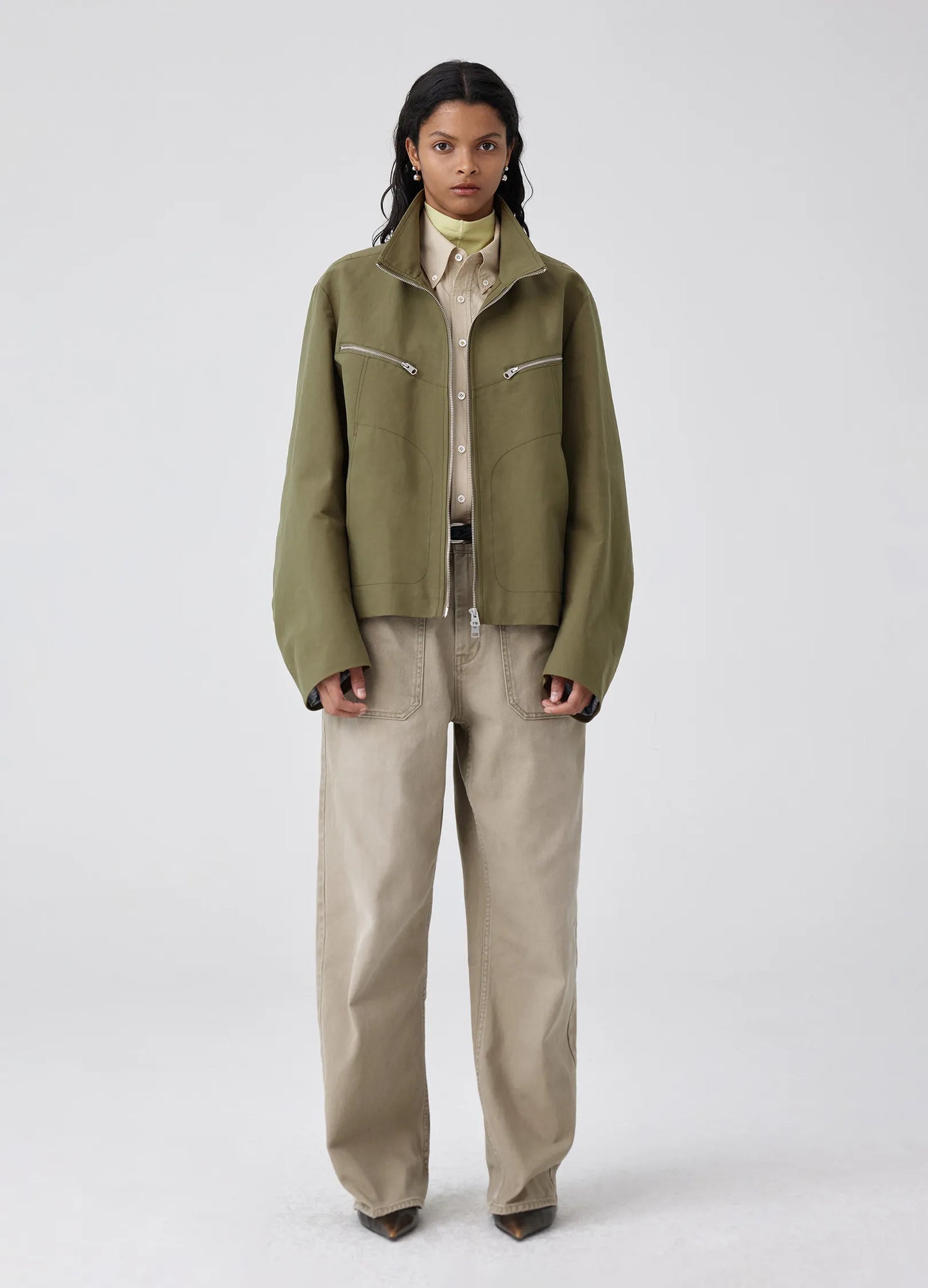 Darted Placket Jacket