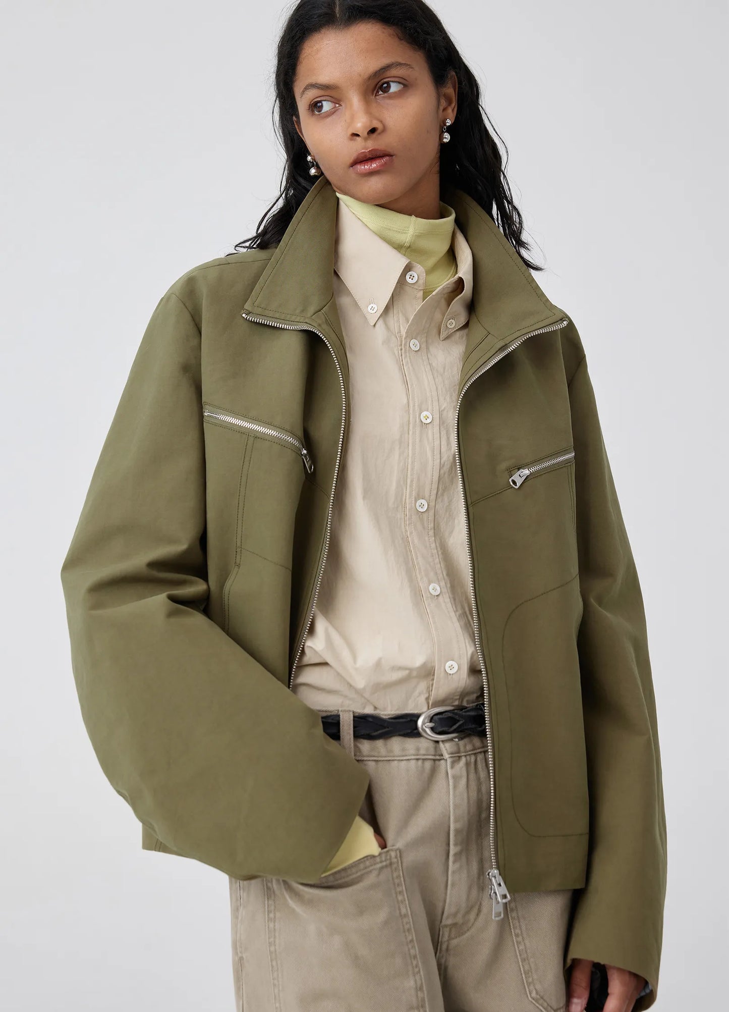 Darted Placket Jacket