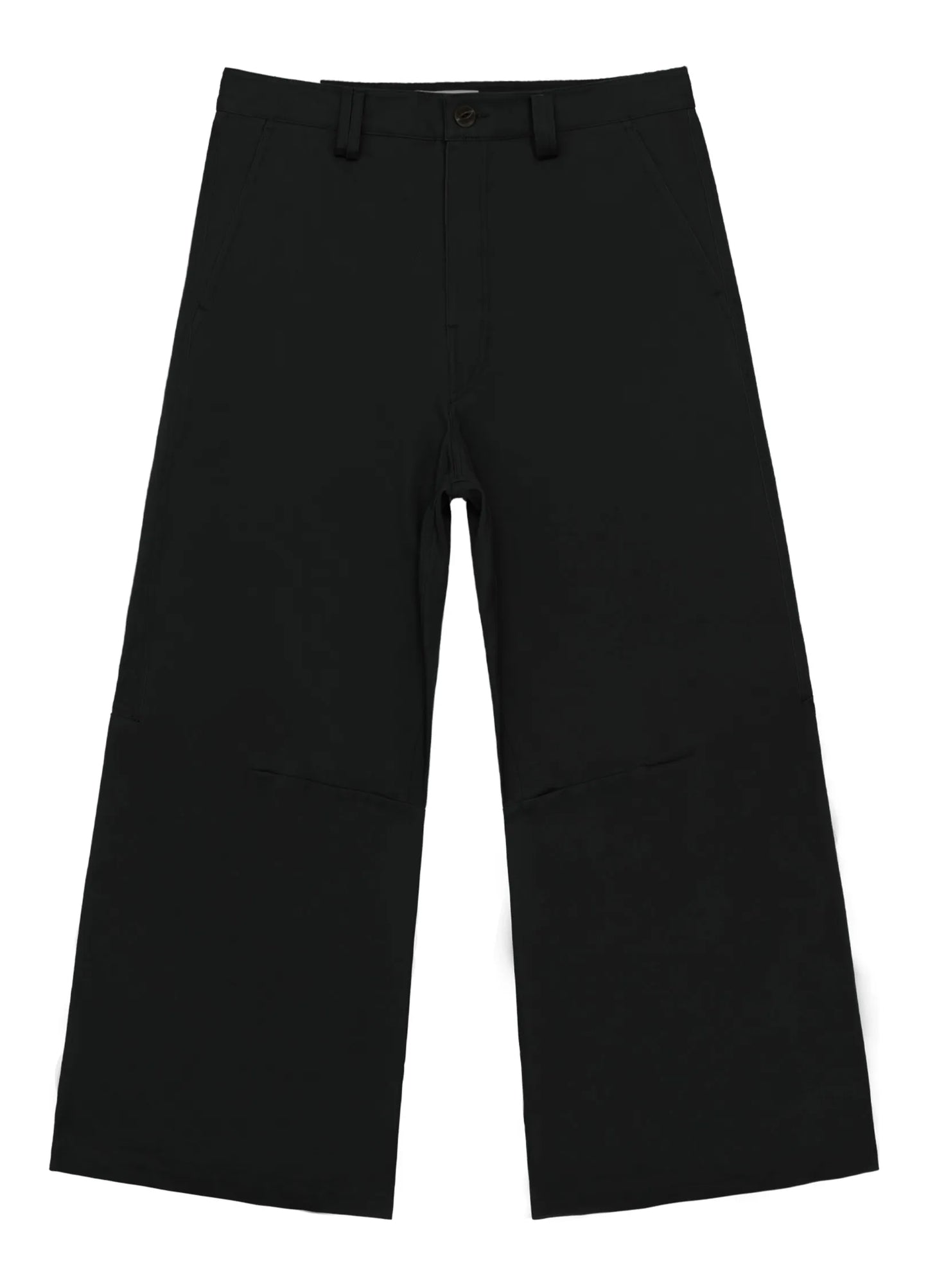 Darted Wide Cotton Trousers