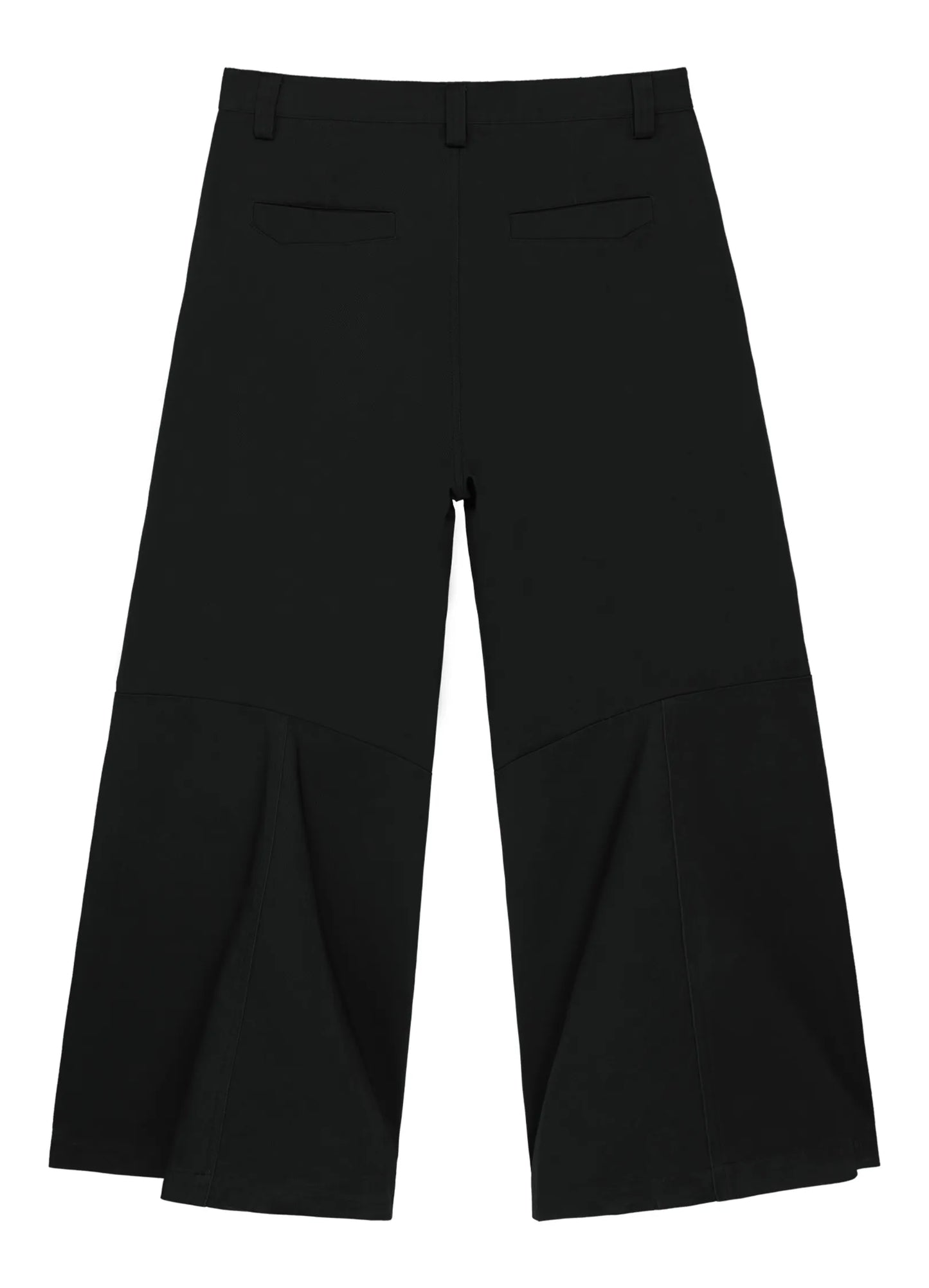 Darted Wide Cotton Trousers