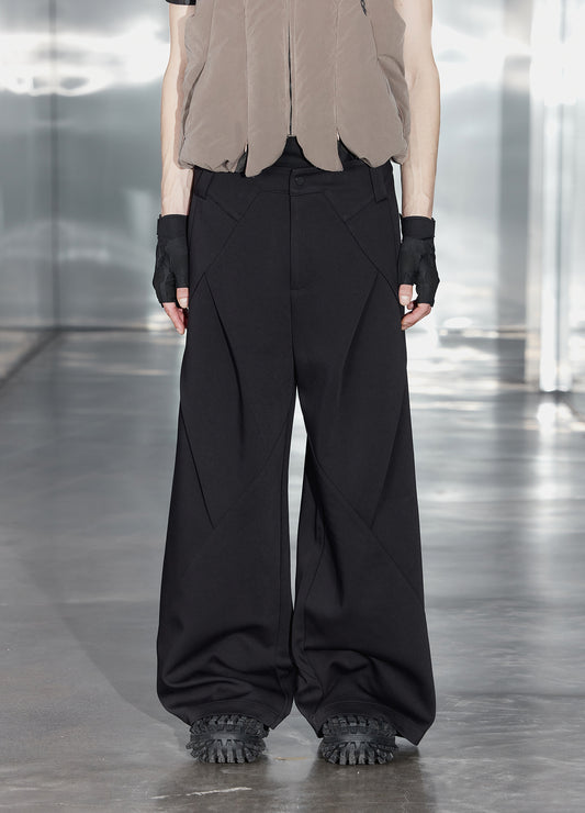 Darted Wide Trousers