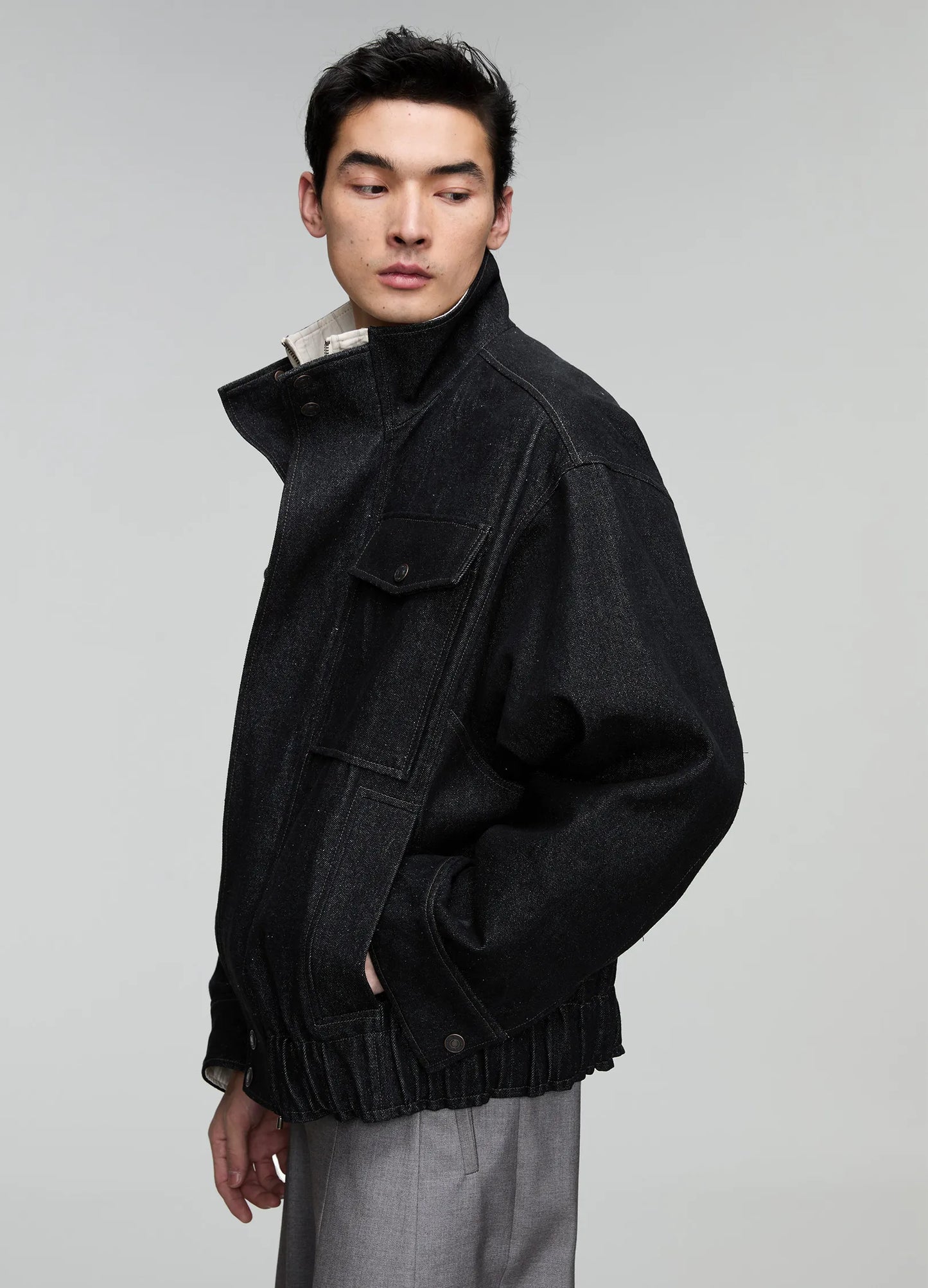 Denim Splicing Jacket