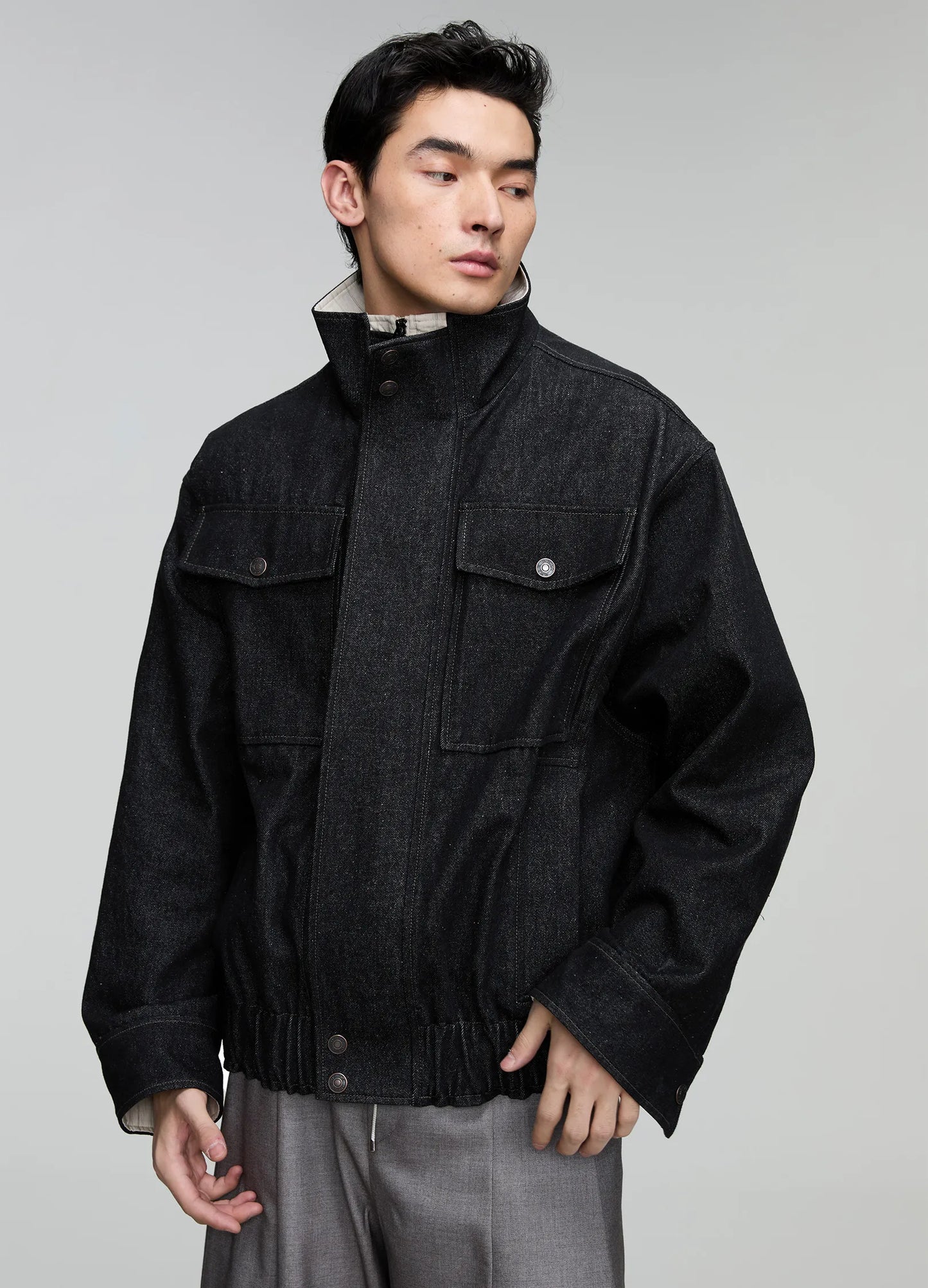Denim Splicing Jacket