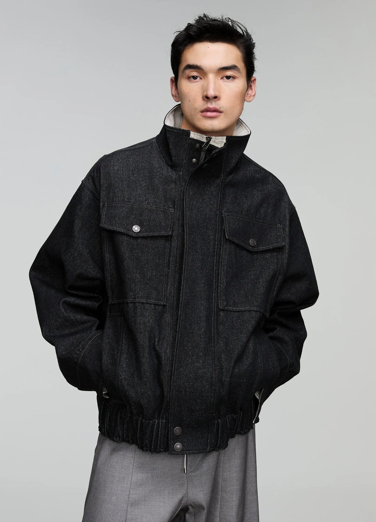 Denim Splicing Jacket