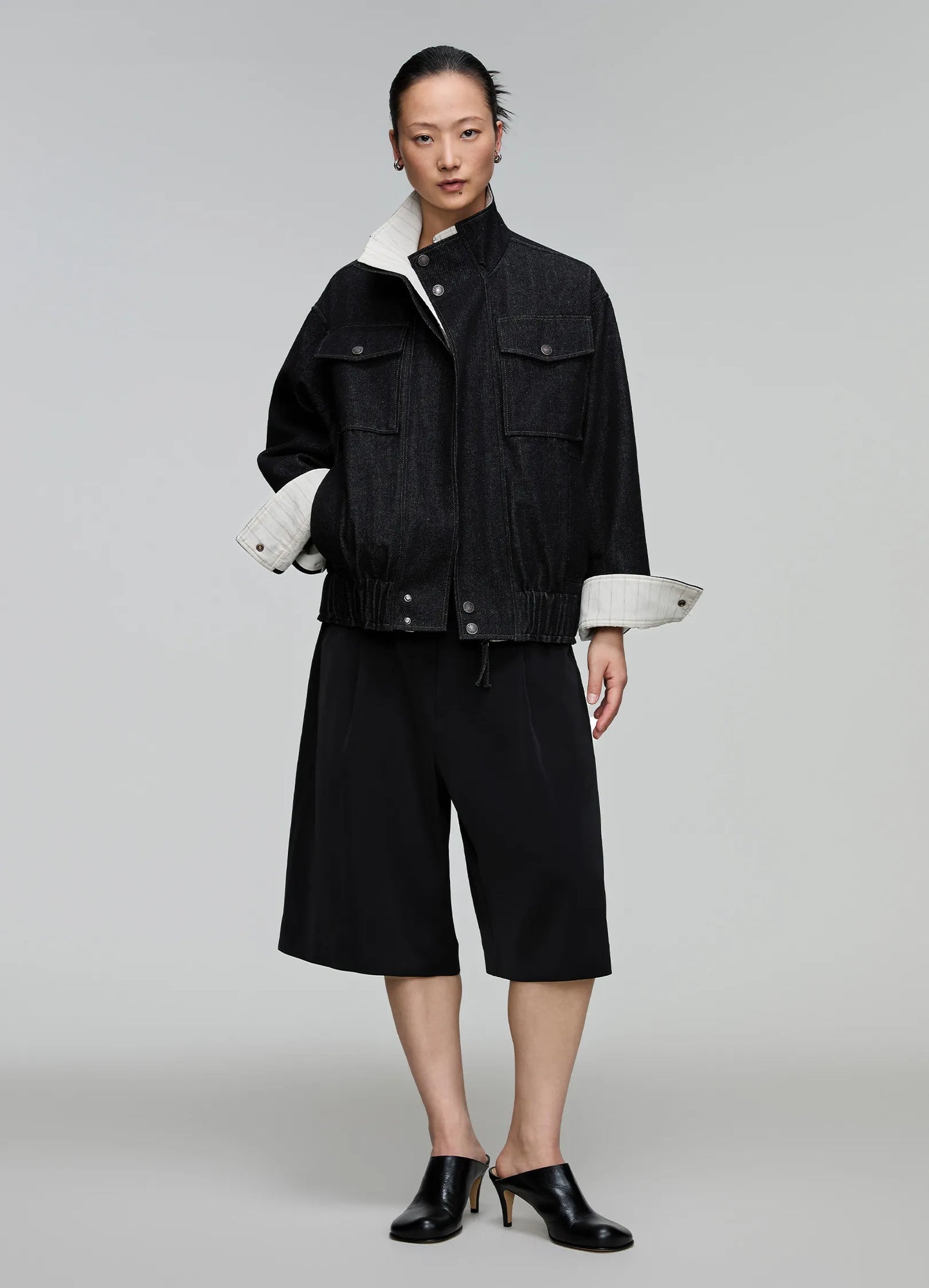 Denim Splicing Jacket