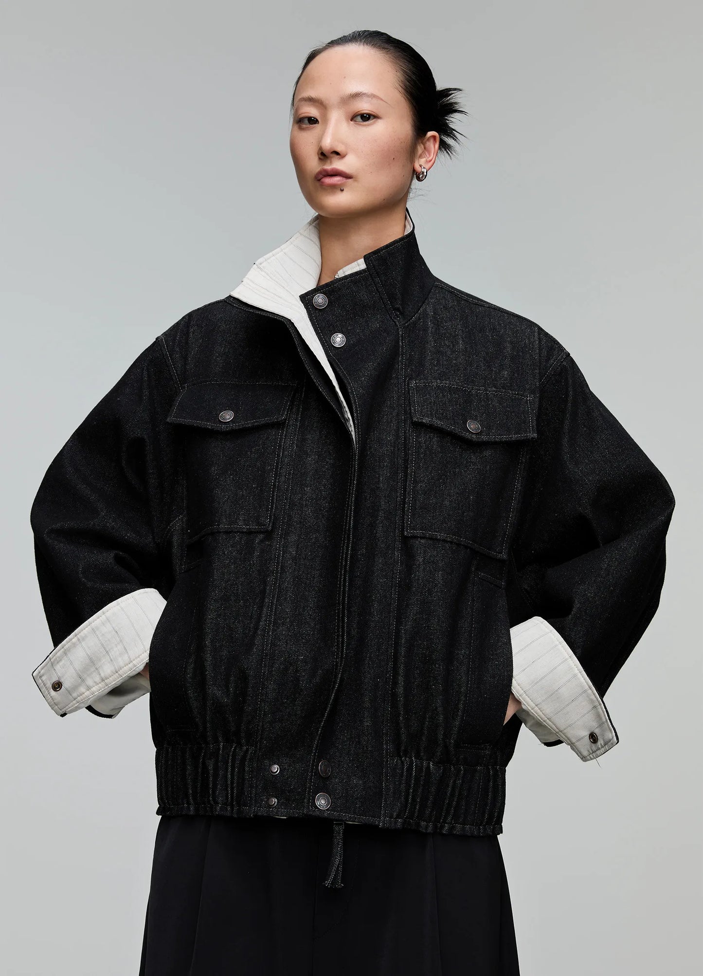 Denim Splicing Jacket