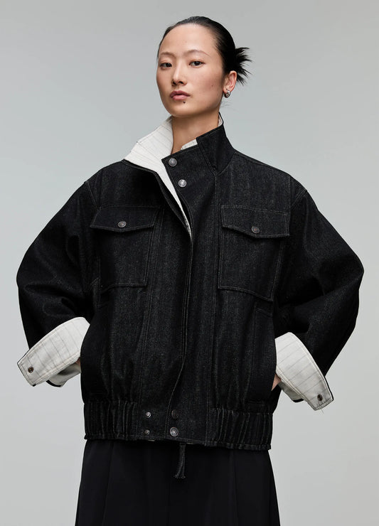 Denim Splicing Jacket