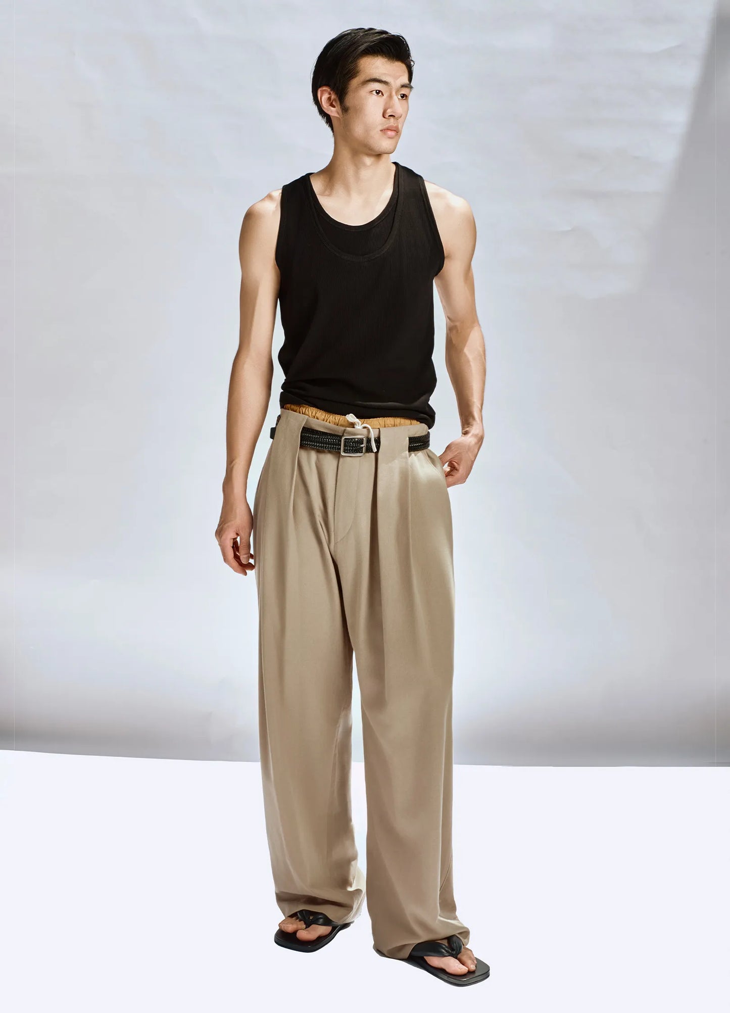 Double Pleat Suit Trousers