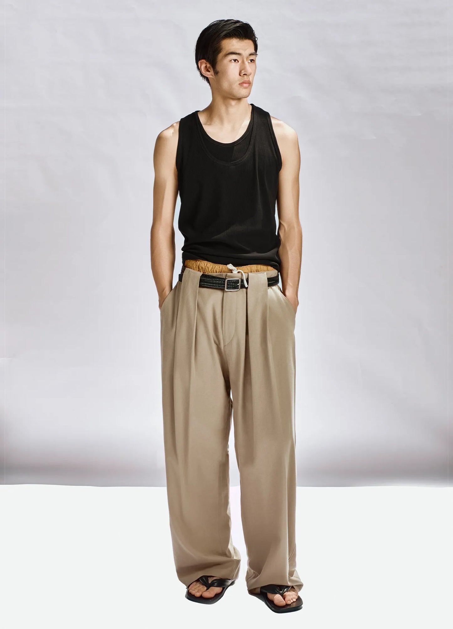 Double Pleat Suit Trousers