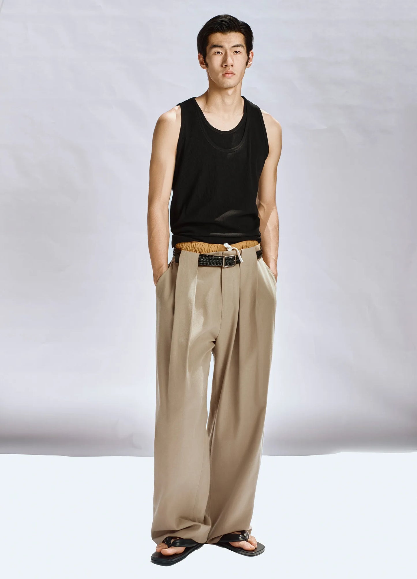 Double Pleat Suit Trousers