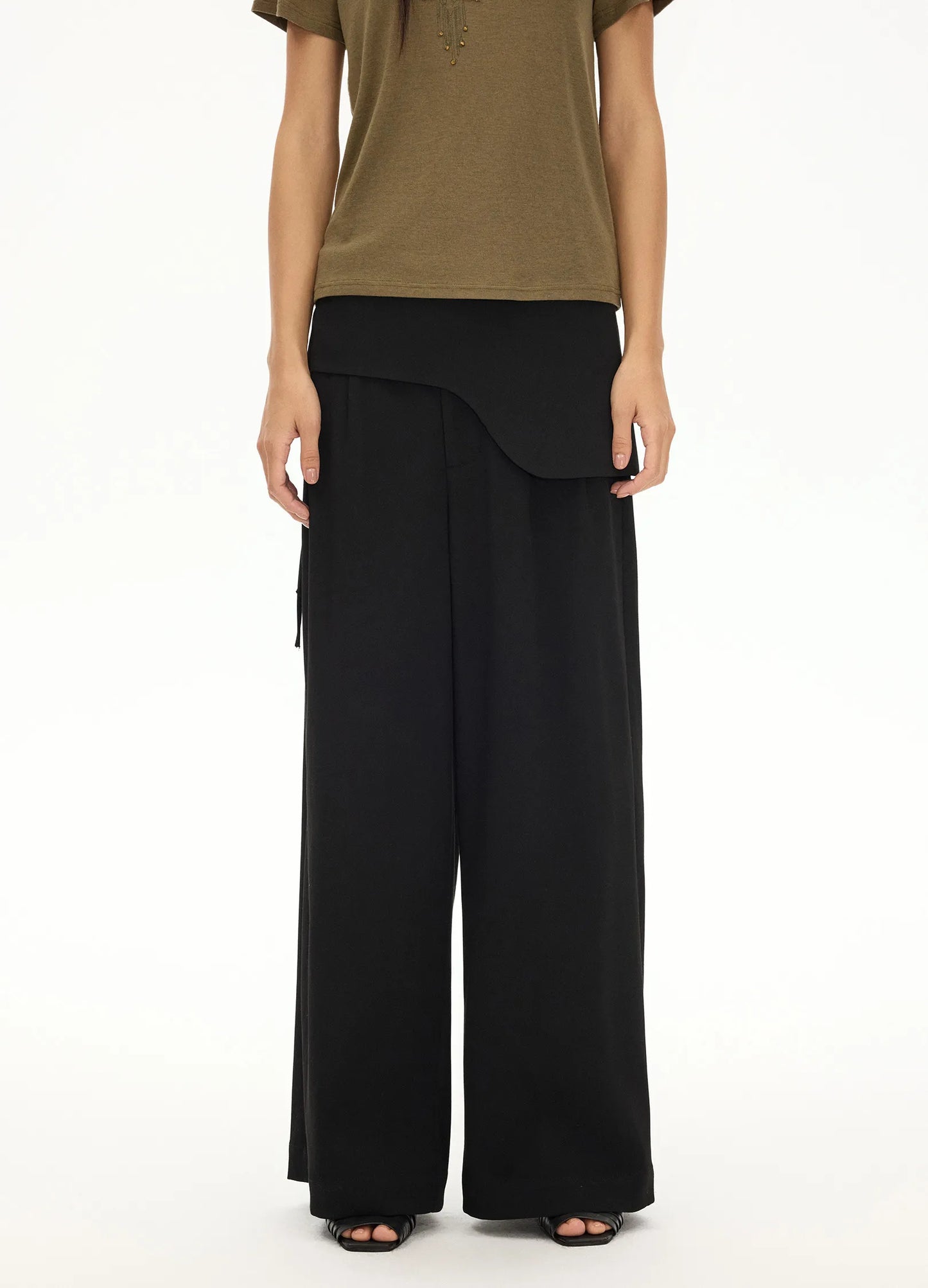 Double Waist Wide Trousers