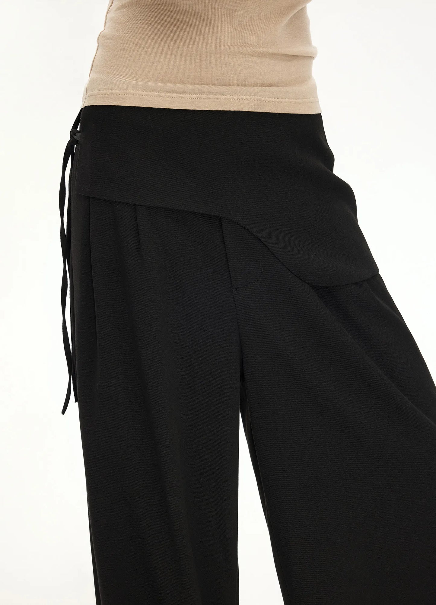Double Waist Wide Trousers