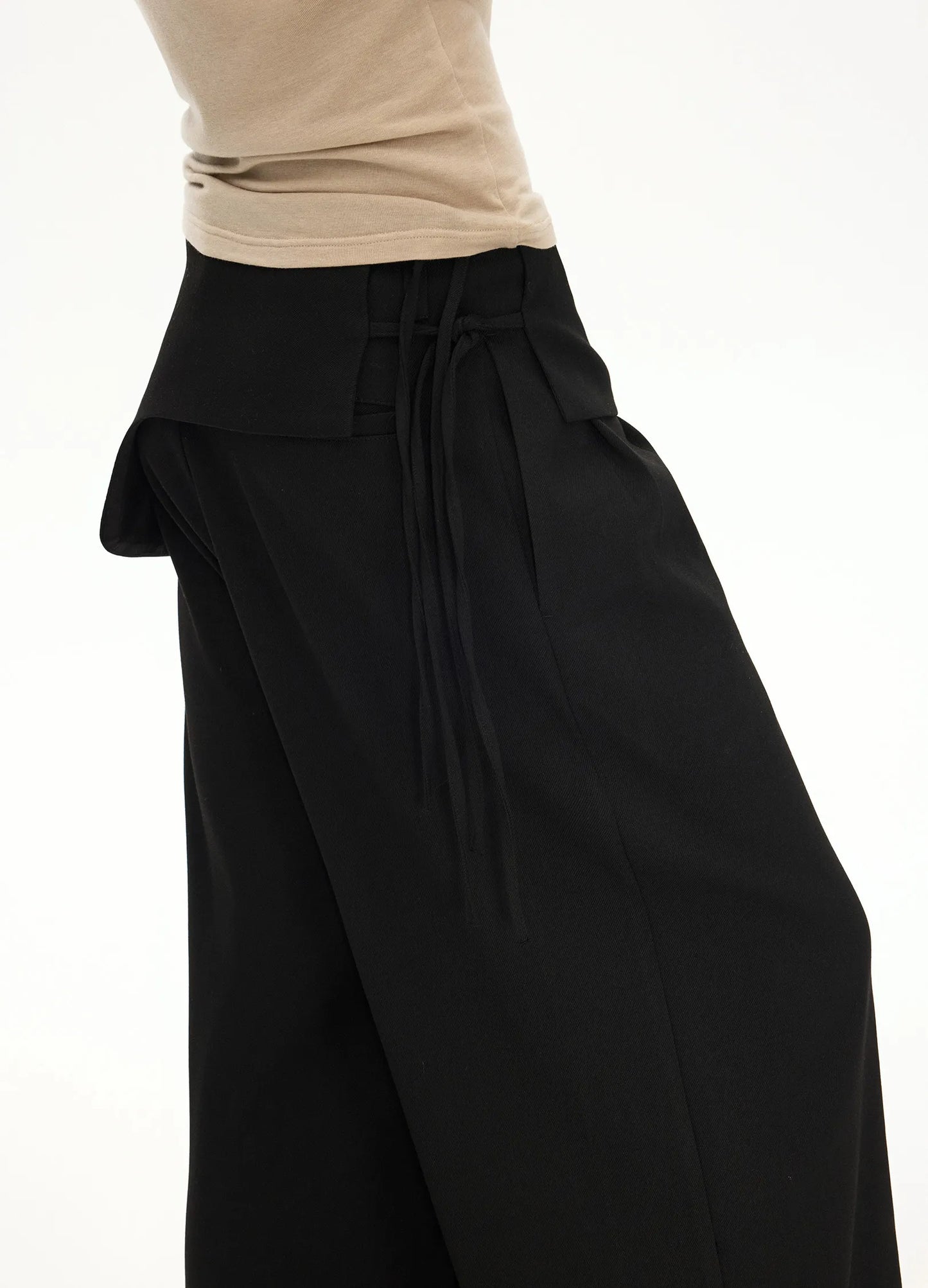Double Waist Wide Trousers