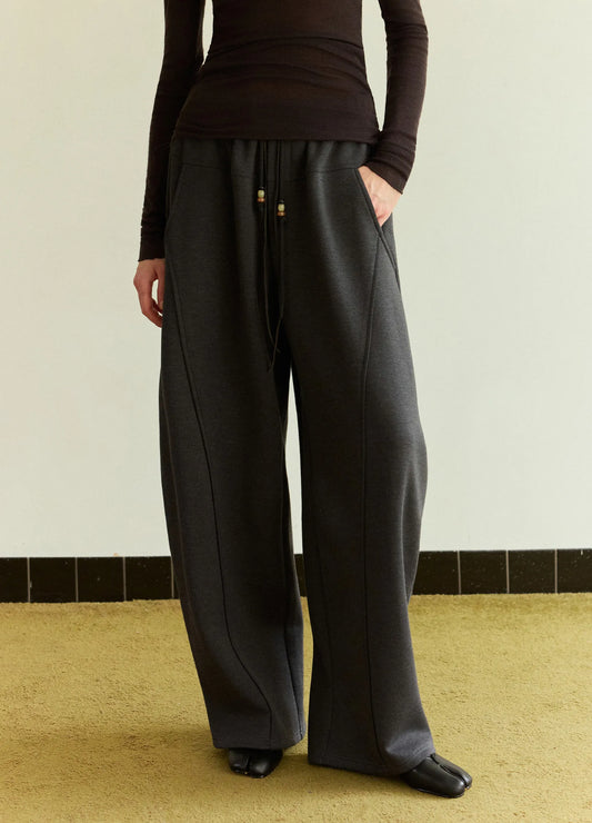 Drawstring Knit Trousers