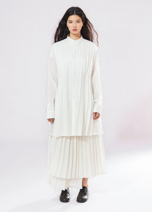 Extended Pleated Shirt