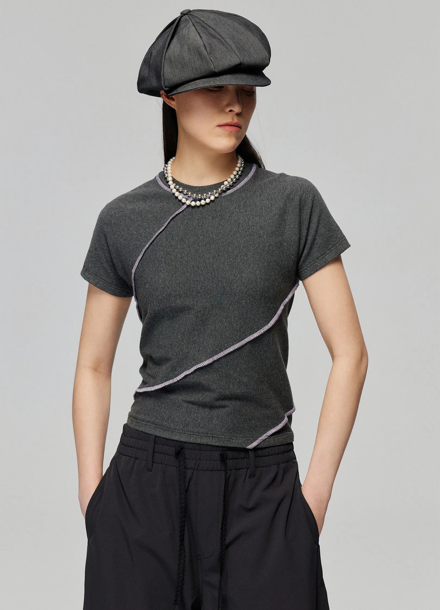 Fitted Ribbed Tee