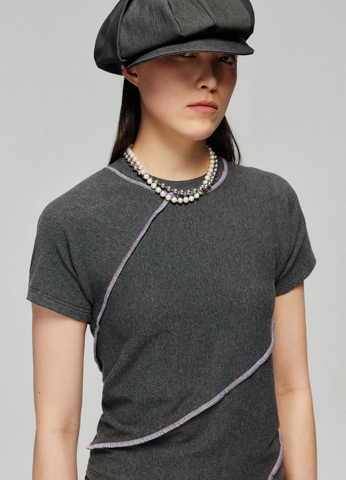 Fitted Ribbed Tee